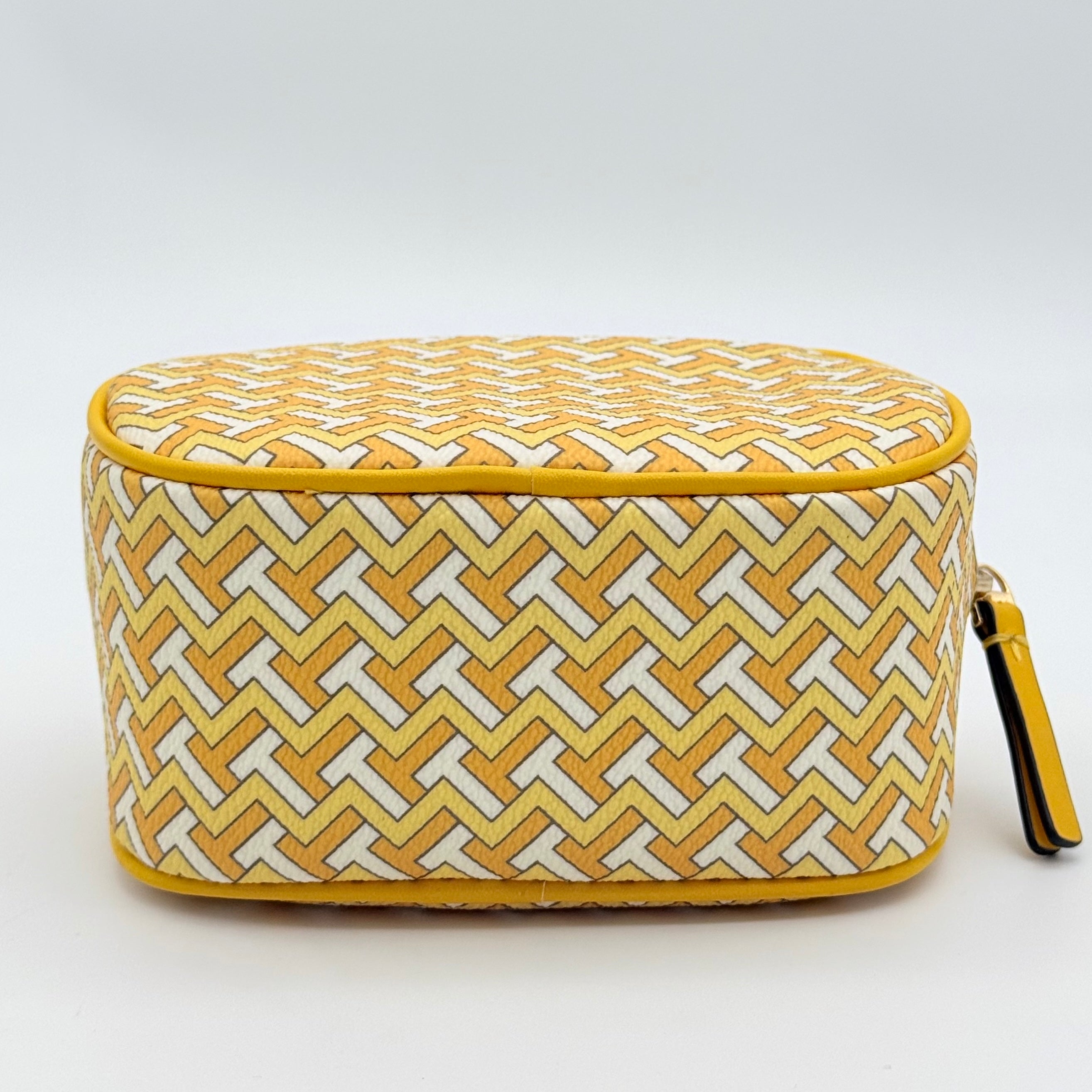 Tory Burch T Zag Cosmetic Pouch Yellow