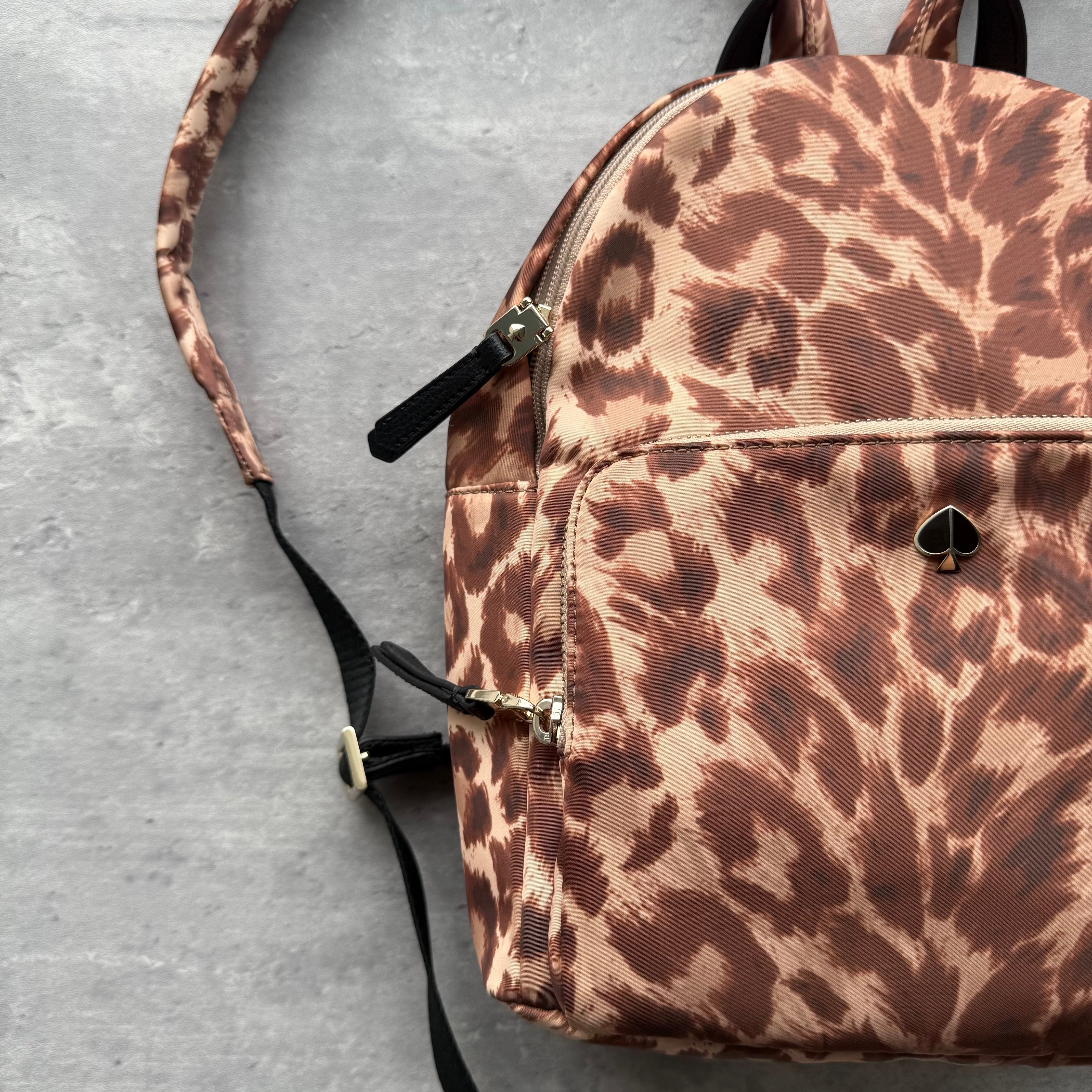Kate Spade Taylor Leopard Print Backpack