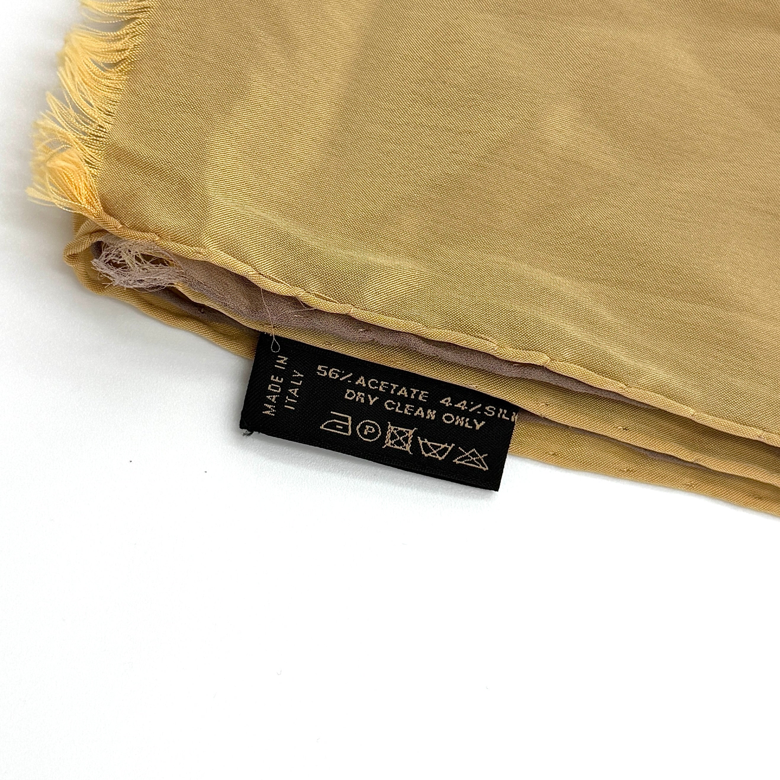 Louis Vuitton Monogram Silk/Acetate Chiffon Scarf Brown/Beige