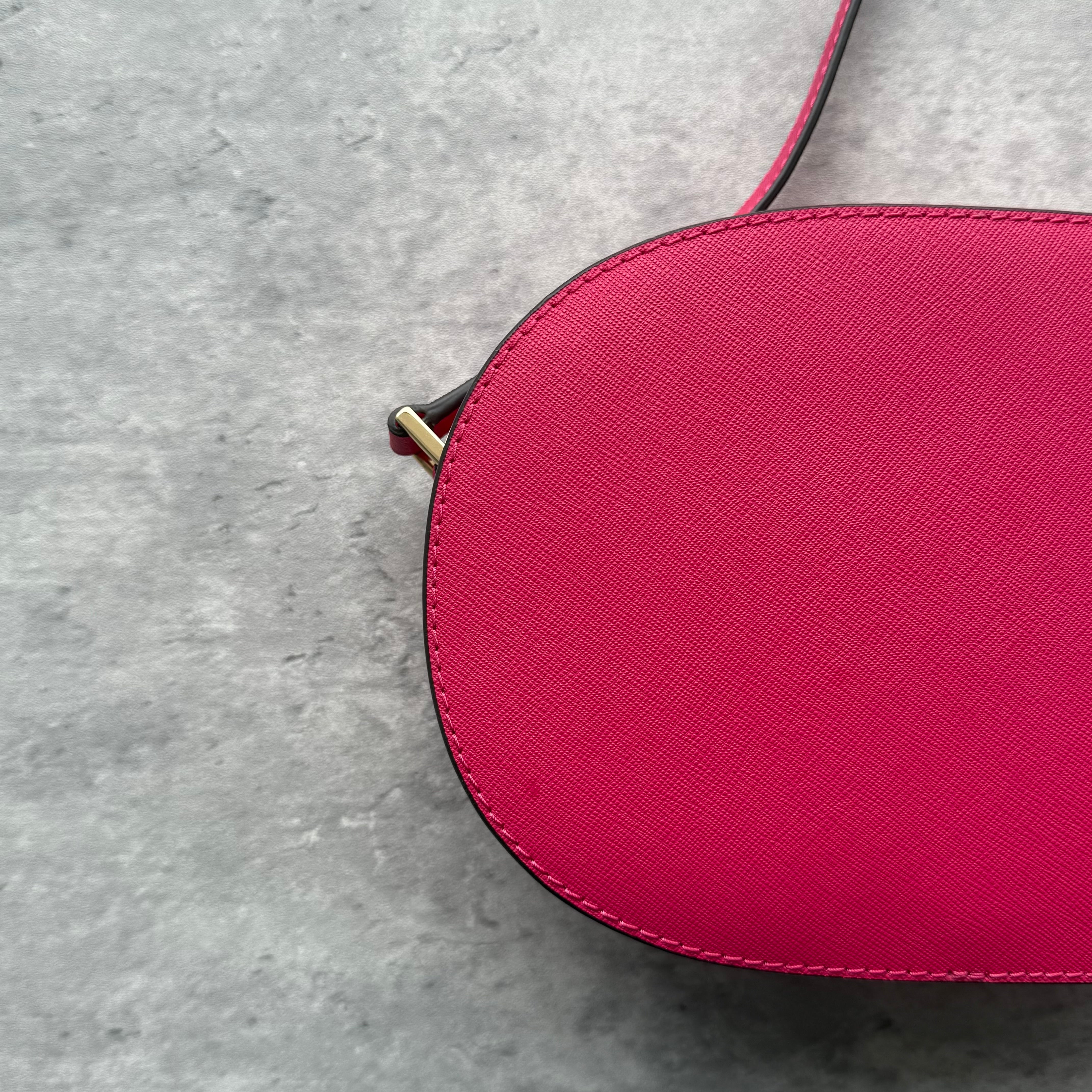 Michael Kors Jet Set Travel Saffiano Crossbody Bag Pink