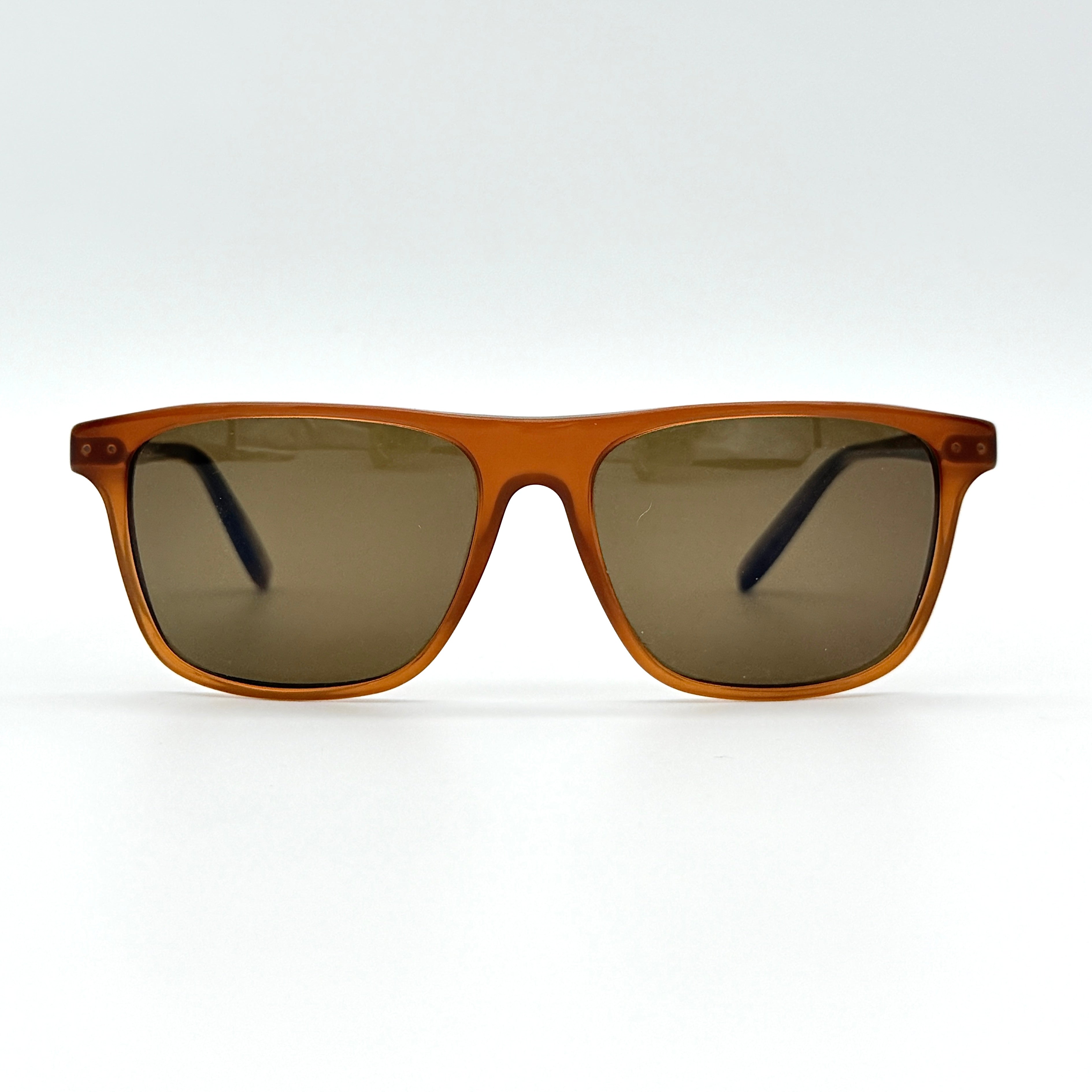 Bottega Veneta B.V. 249/S sunglasses in brown acetate, with brown lenses, intrecciato detail arms, shown with case and cloth
