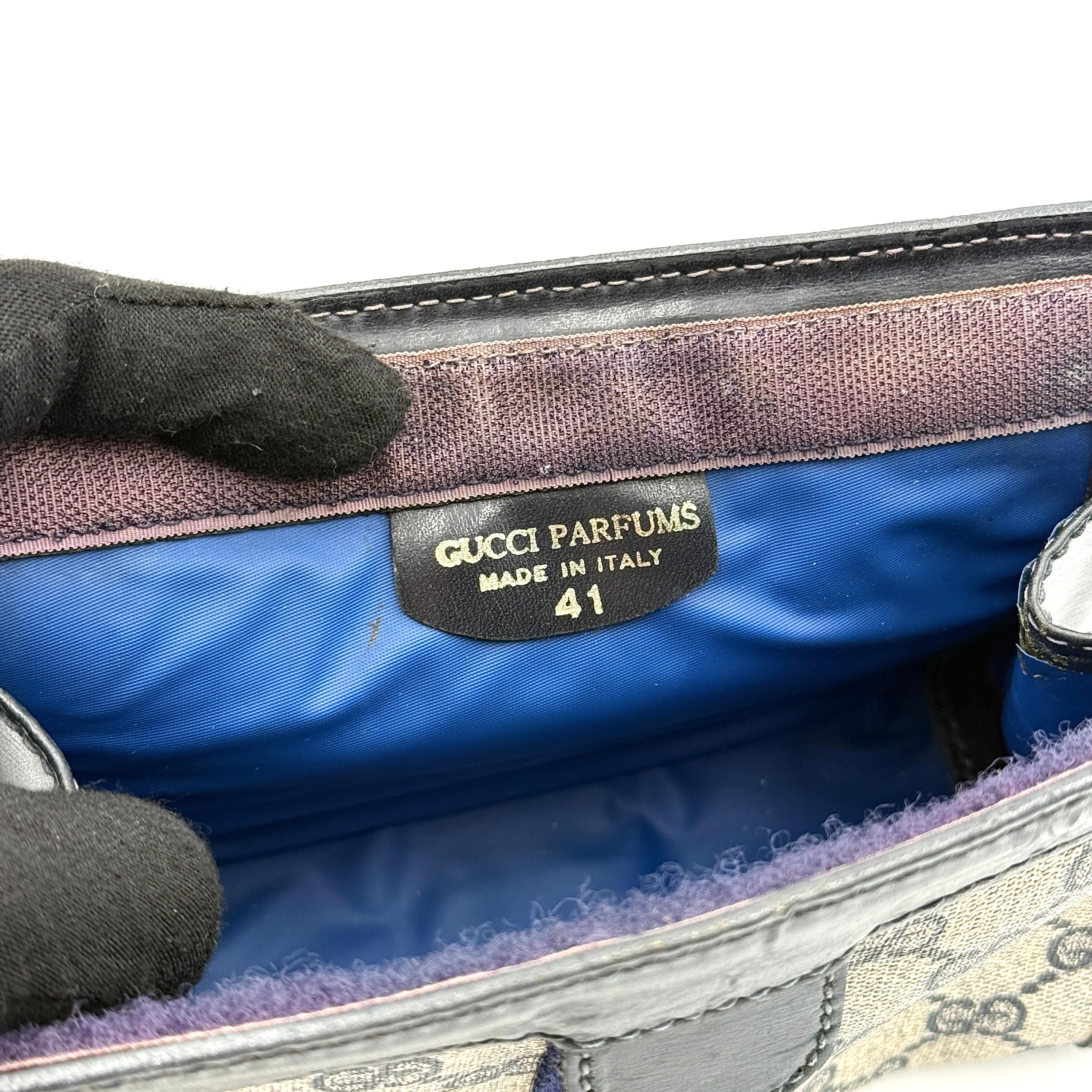 Gucci GG Monogram Sherry Line Pouch Navy