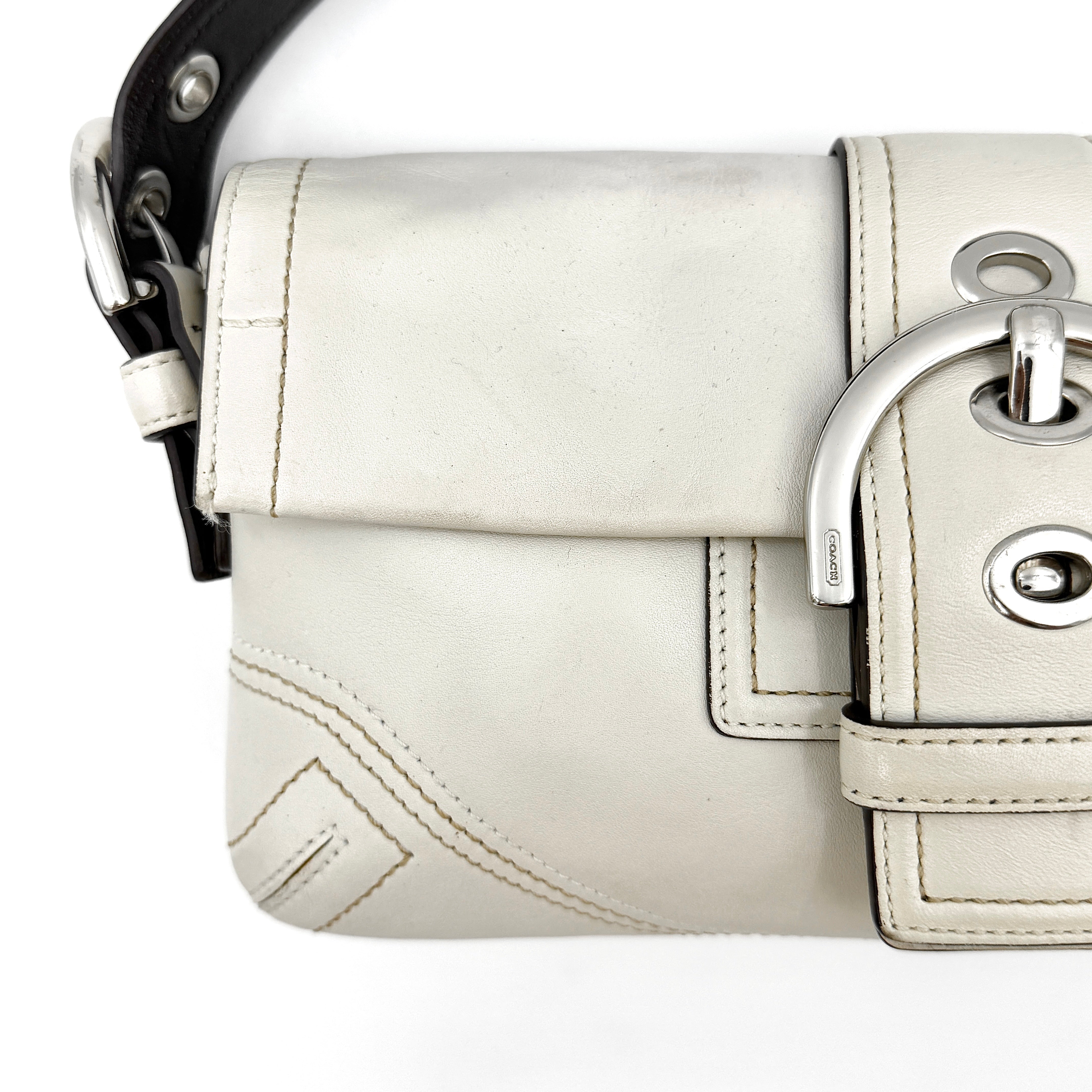 Coach Y2K Soho Buckle Shoulder Bag Ivory