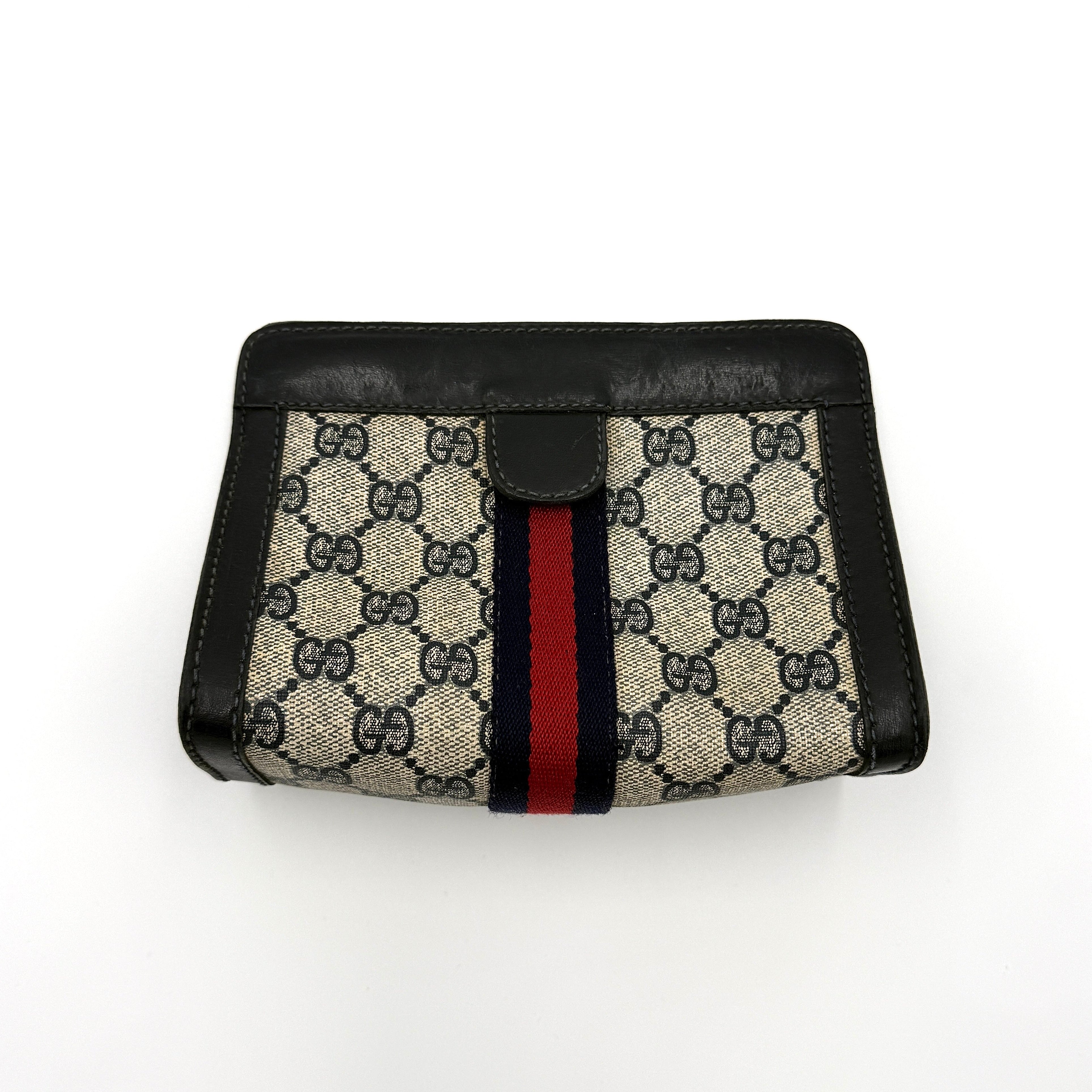 Gucci GG Monogram Sherry Line Pouch Navy