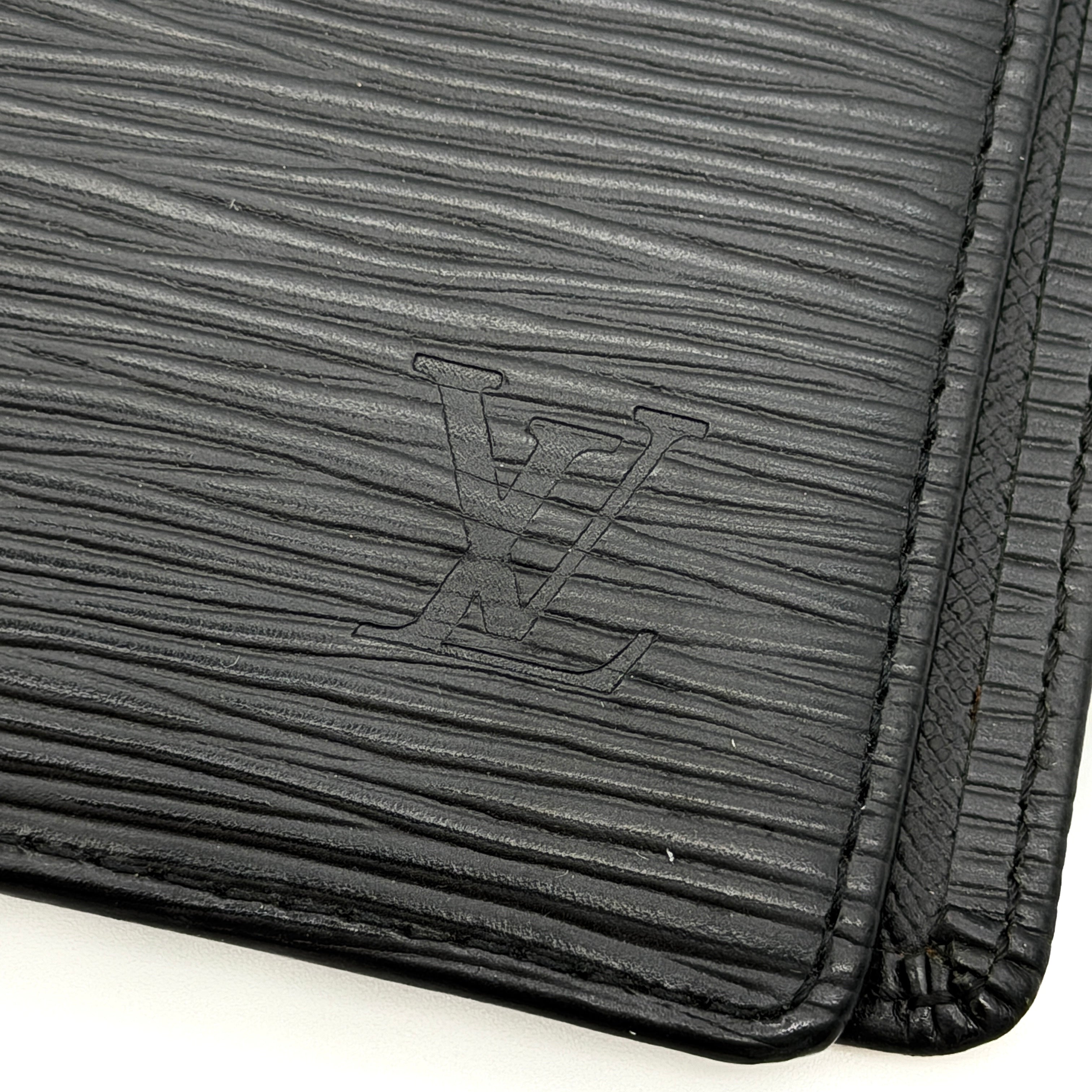 Louis Vuitton Epi Leather Brazza Wallet Black