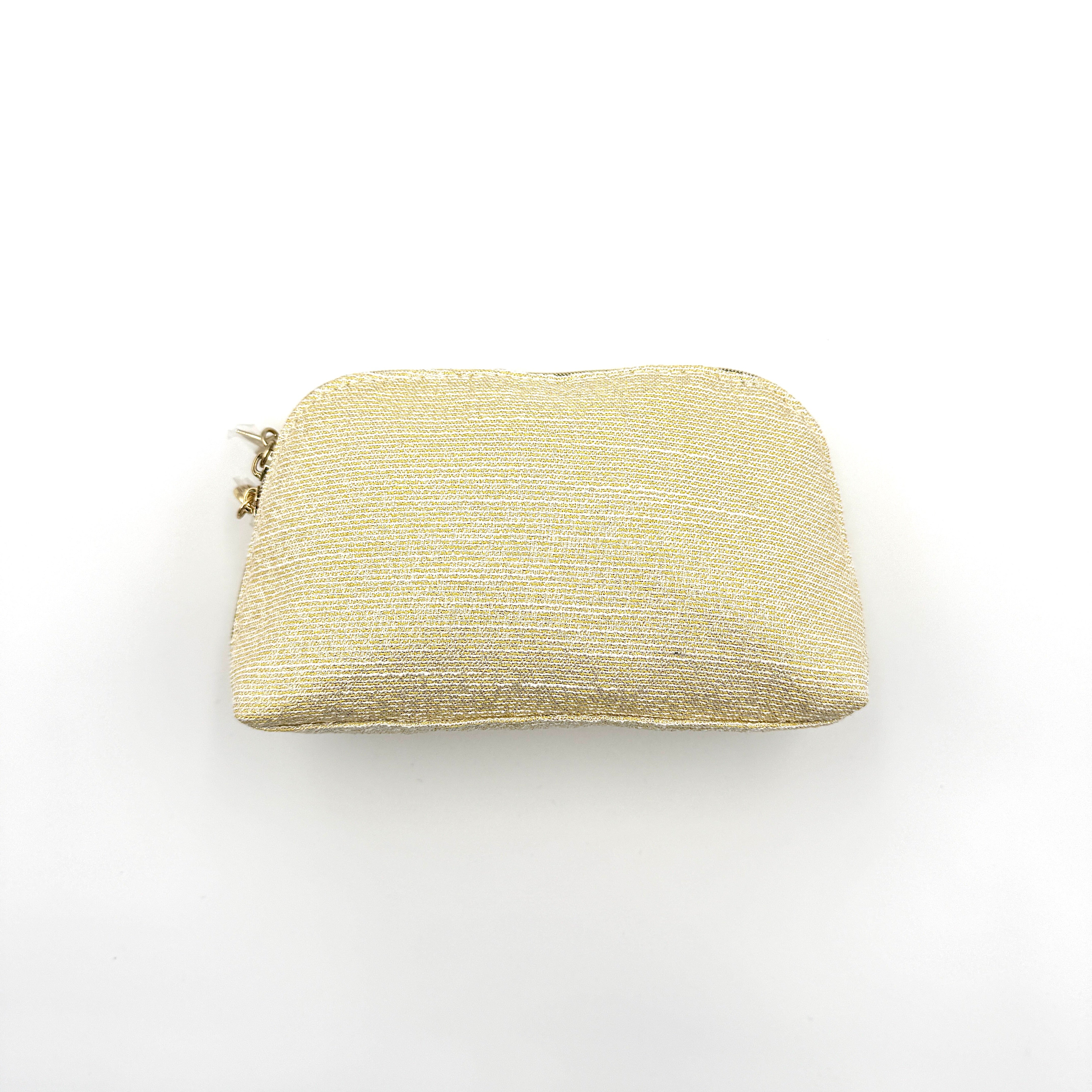 Dior Holiday Cosmetic Pouch Gold