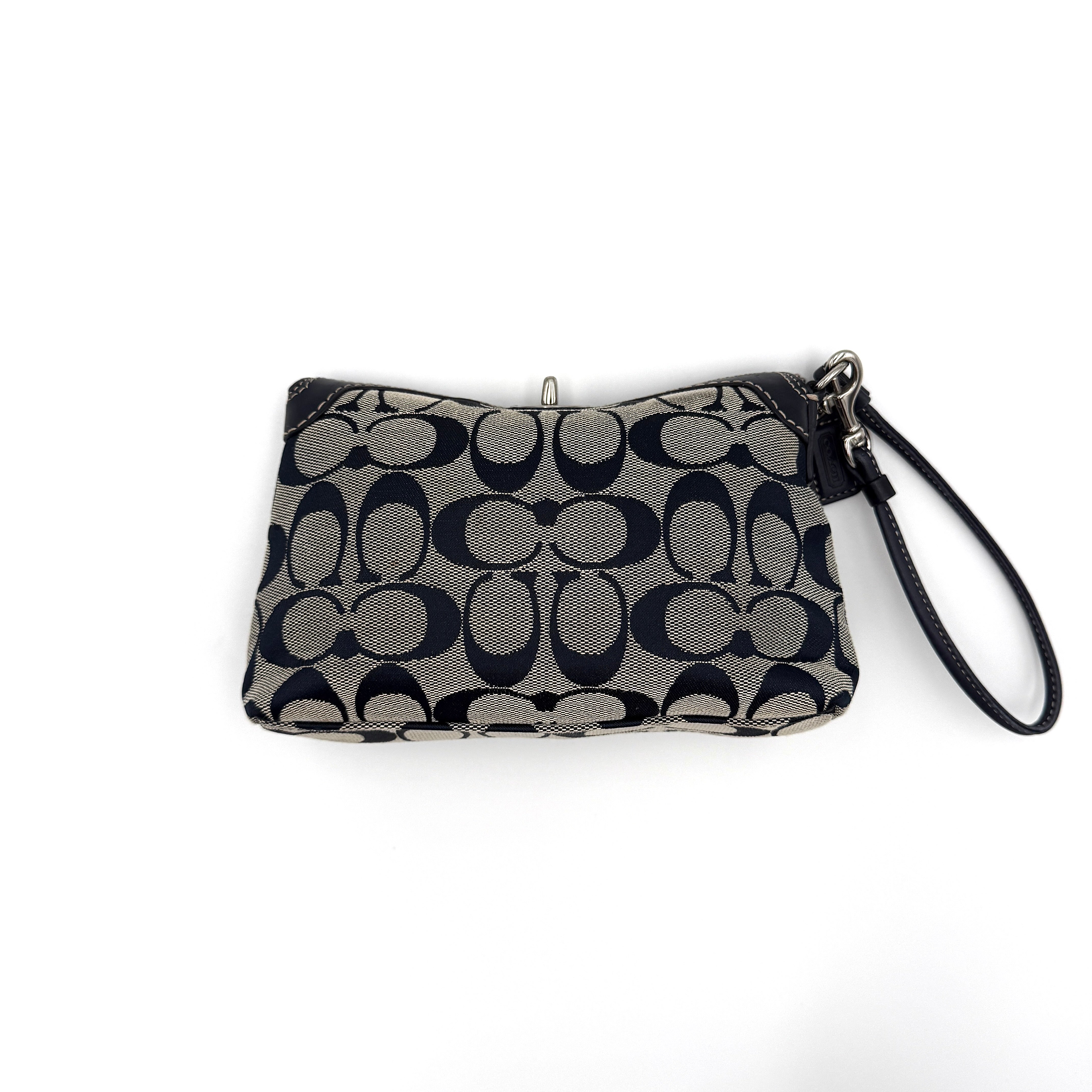 Coach Y2K Signature Wristlet Clutch Grey/Black