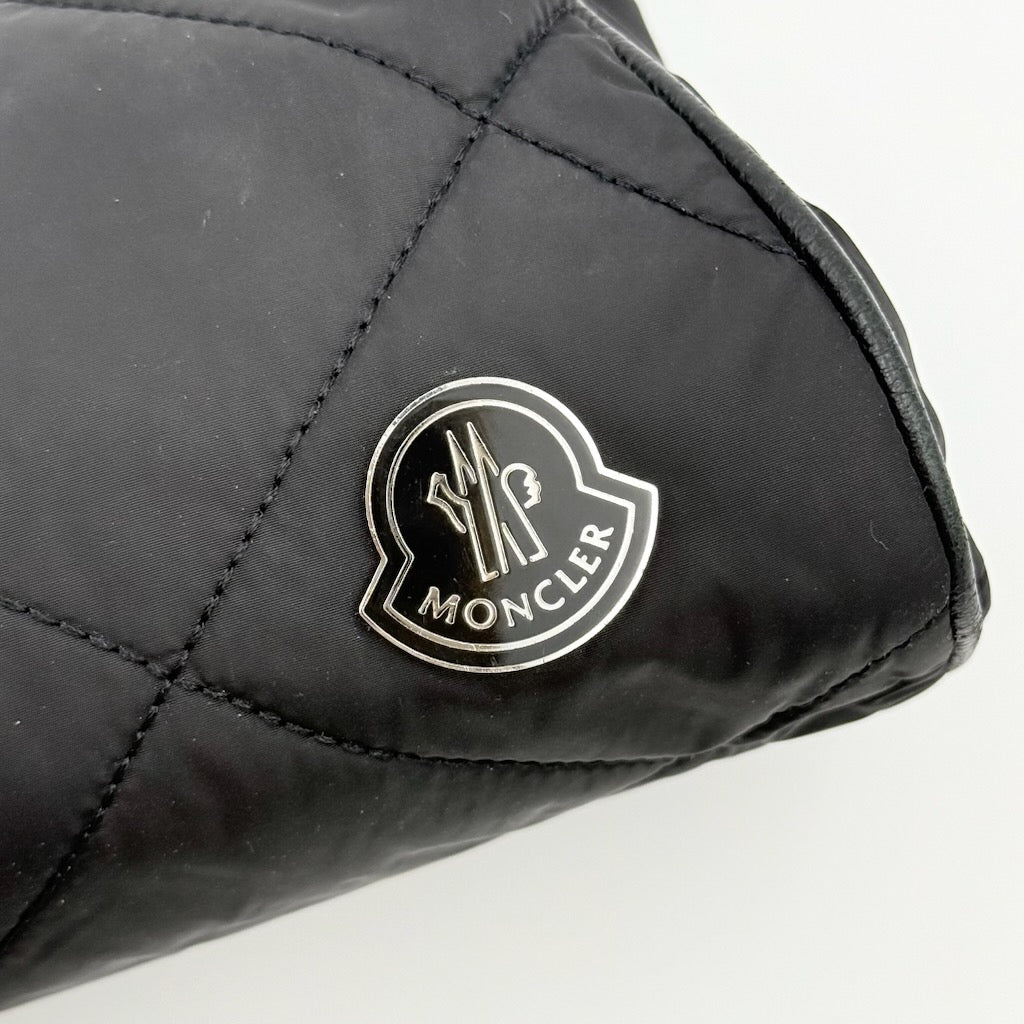 Moncler Quilted Nylon Pouch Black