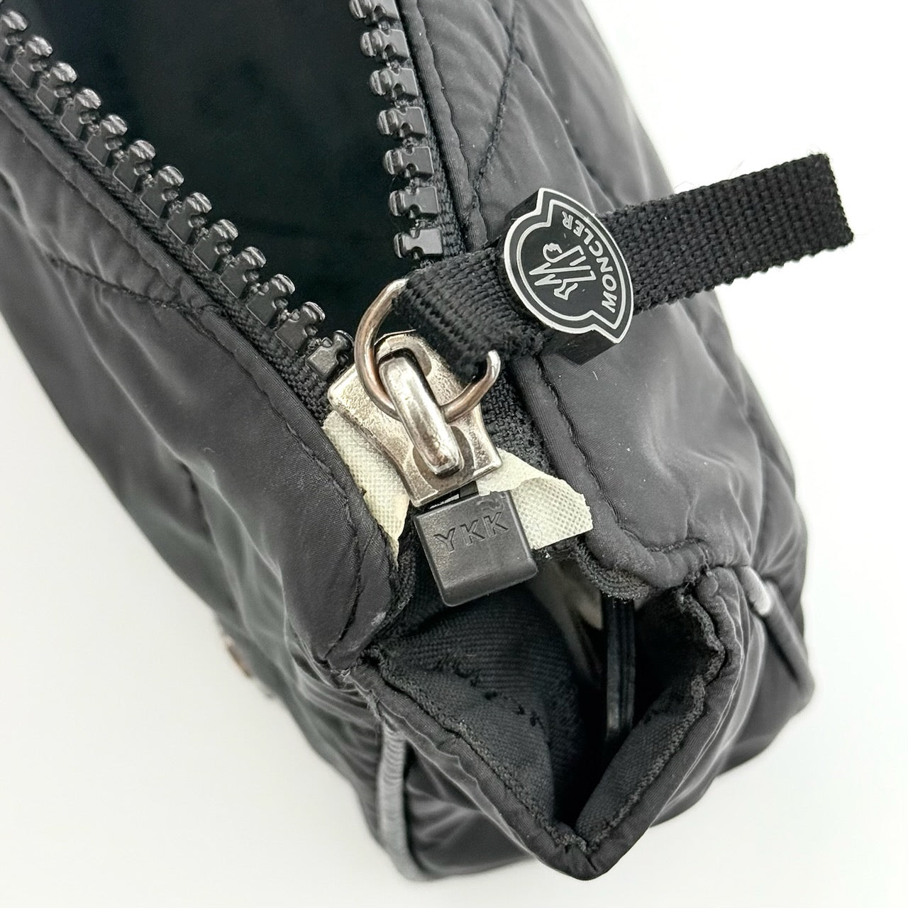 Moncler Quilted Nylon Pouch Black