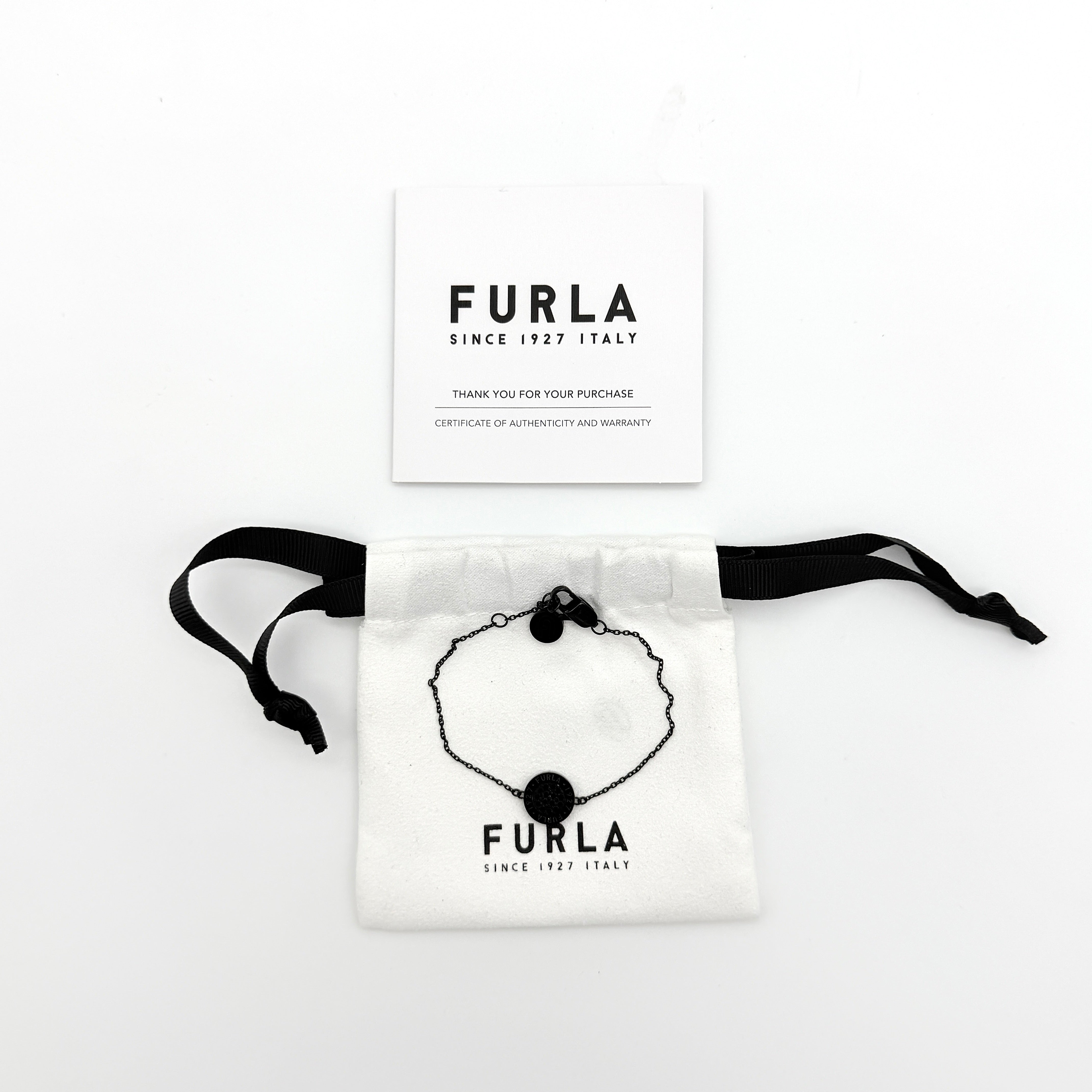 Furla Sigillo Crystal Bracelet Black