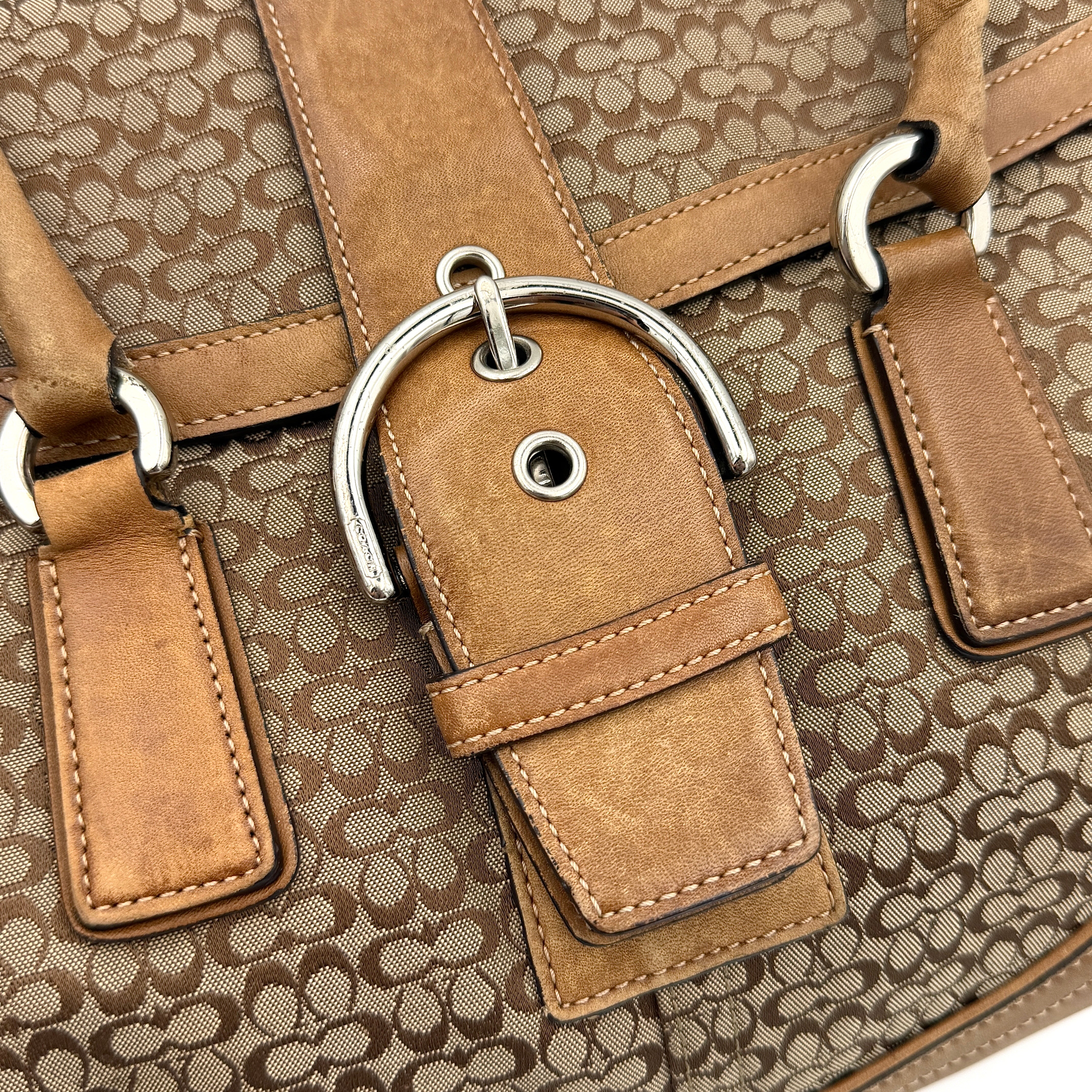 Coach Y2K Signature Soho Shoulder Bag Beige/Tan