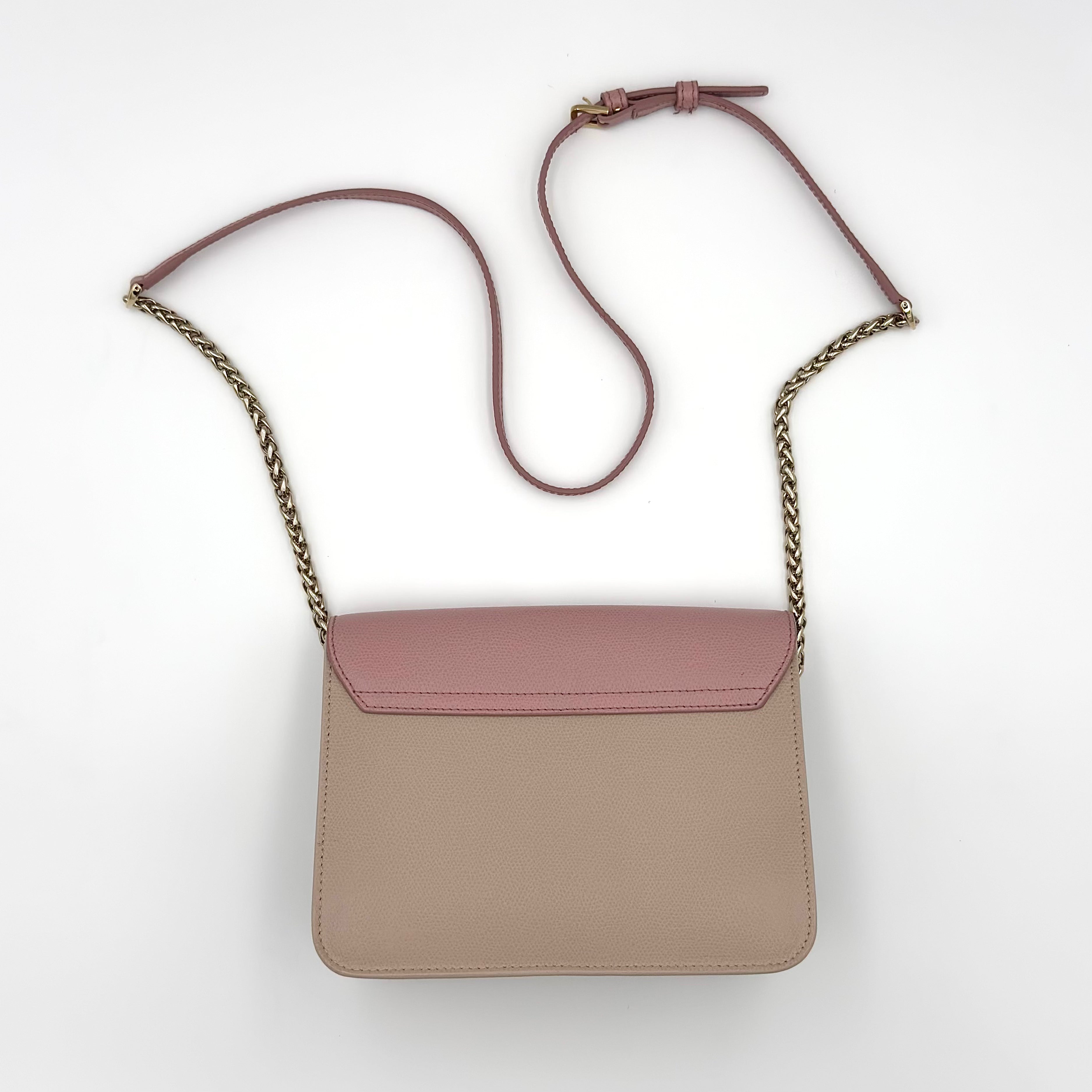 Furla Metropolis Bicolor Crossbody Bag Pink