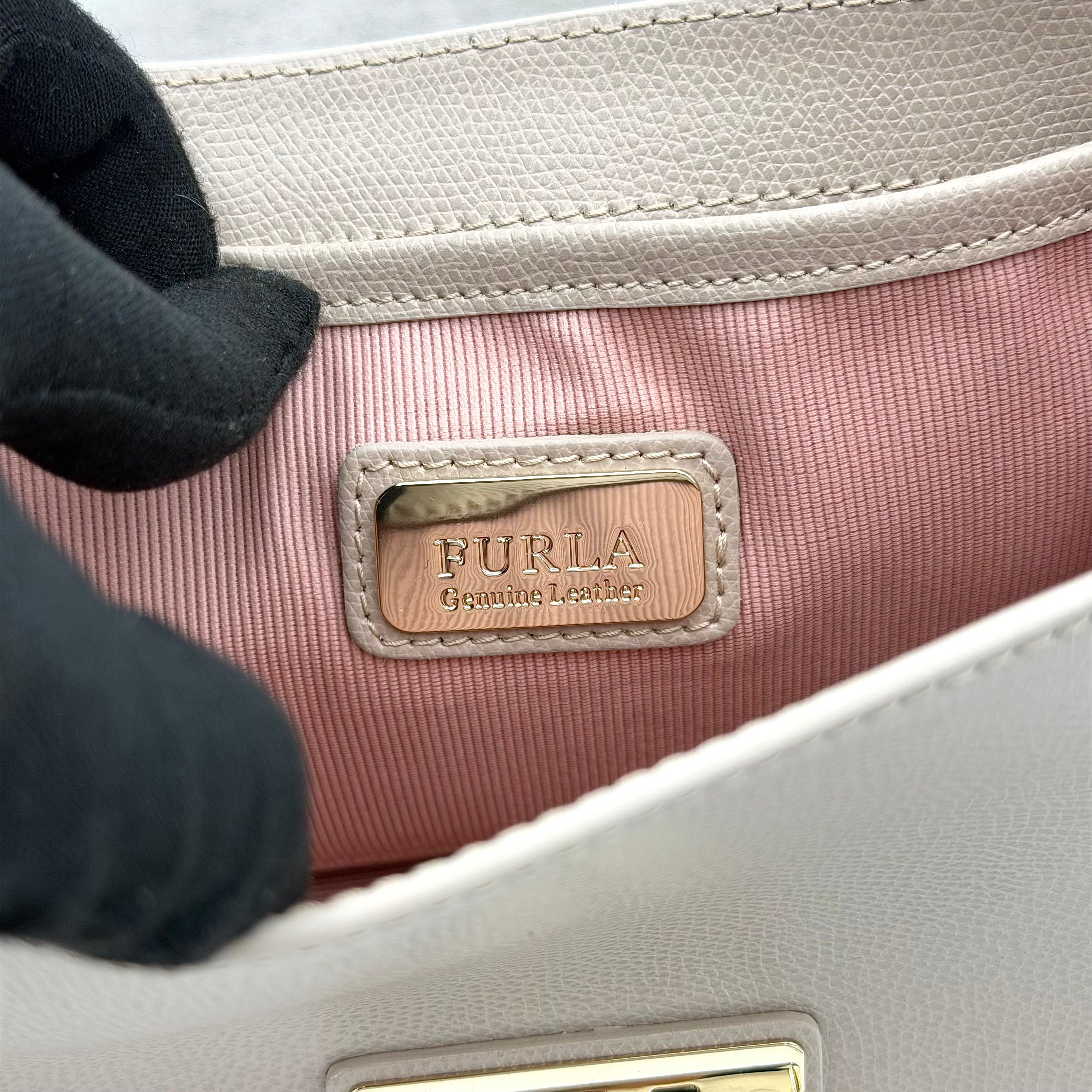 Furla Metropolis Bicolor Crossbody Bag Pink