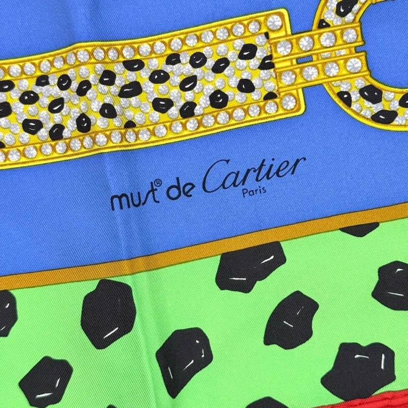 Cartier Panther Silk Scarf Multicolor