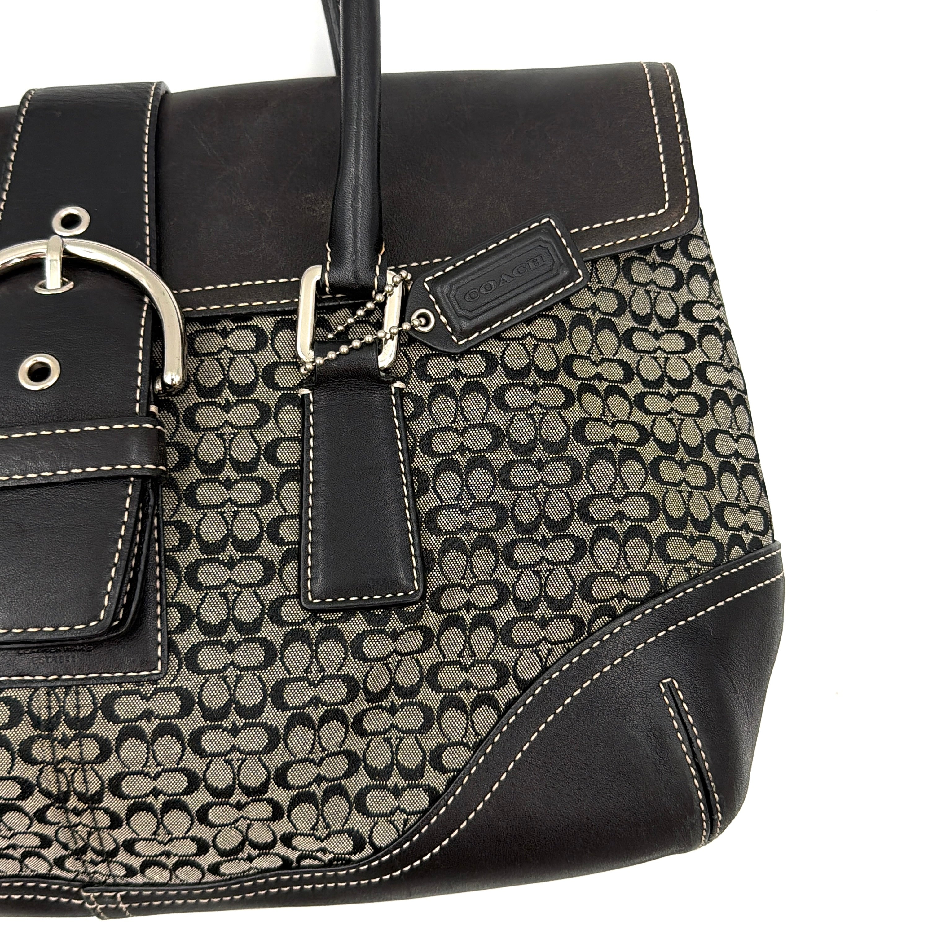 Coach Y2K Soho Shoulder Bag Grey/Black