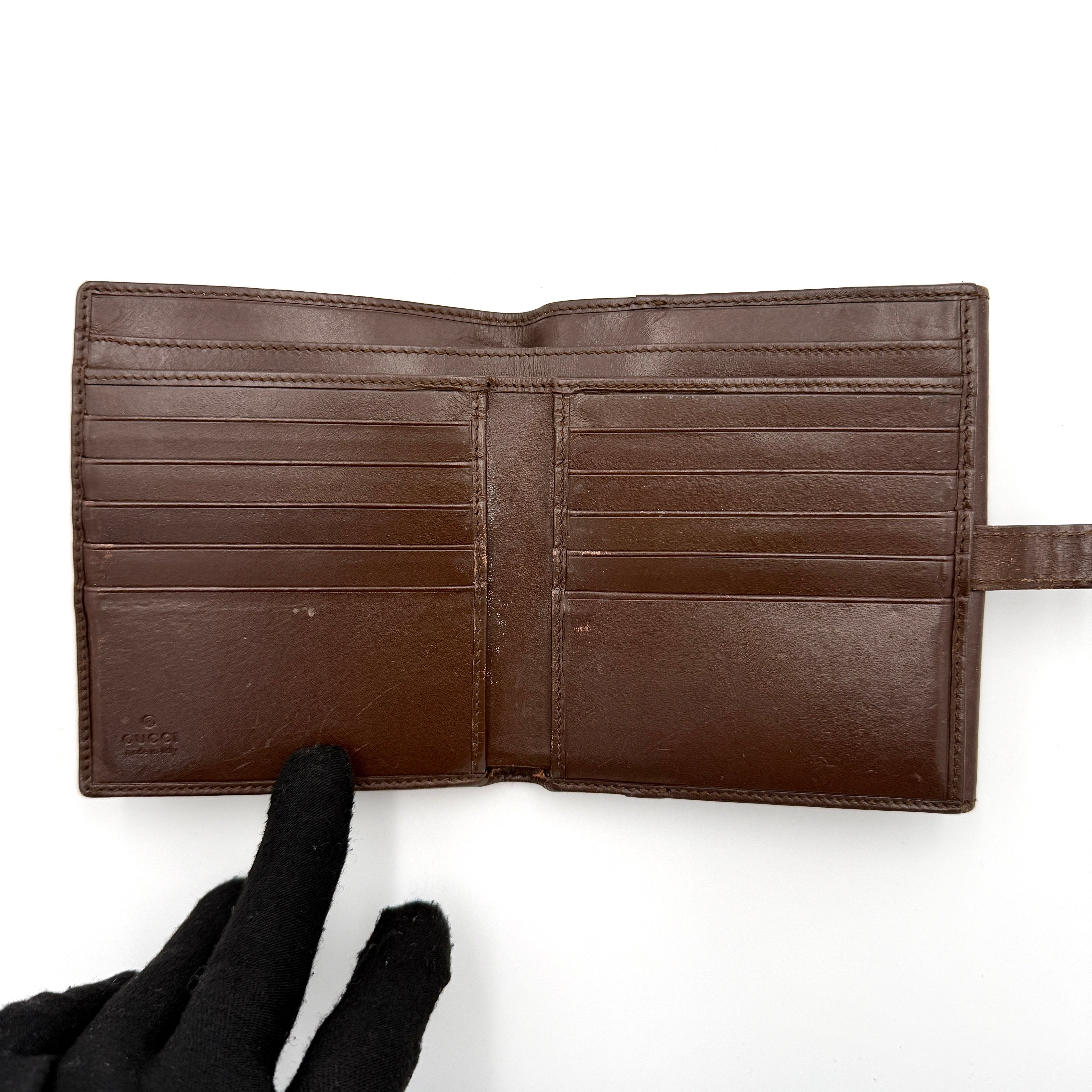 Gucci GG Monogram Jackie Wallet Beige/Brown