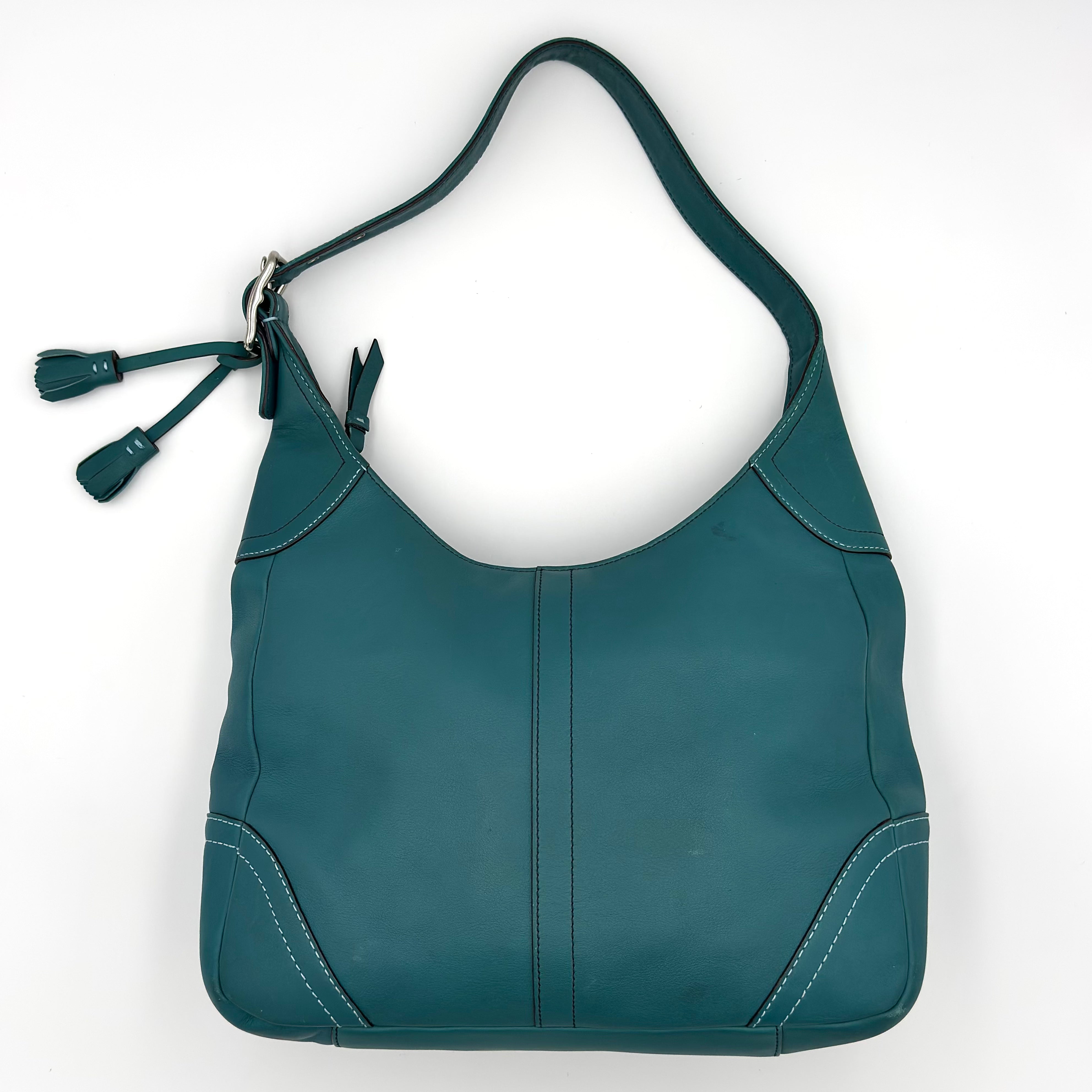 Coach Hamilton Hobo Shoulder Bag Turquoise Blue