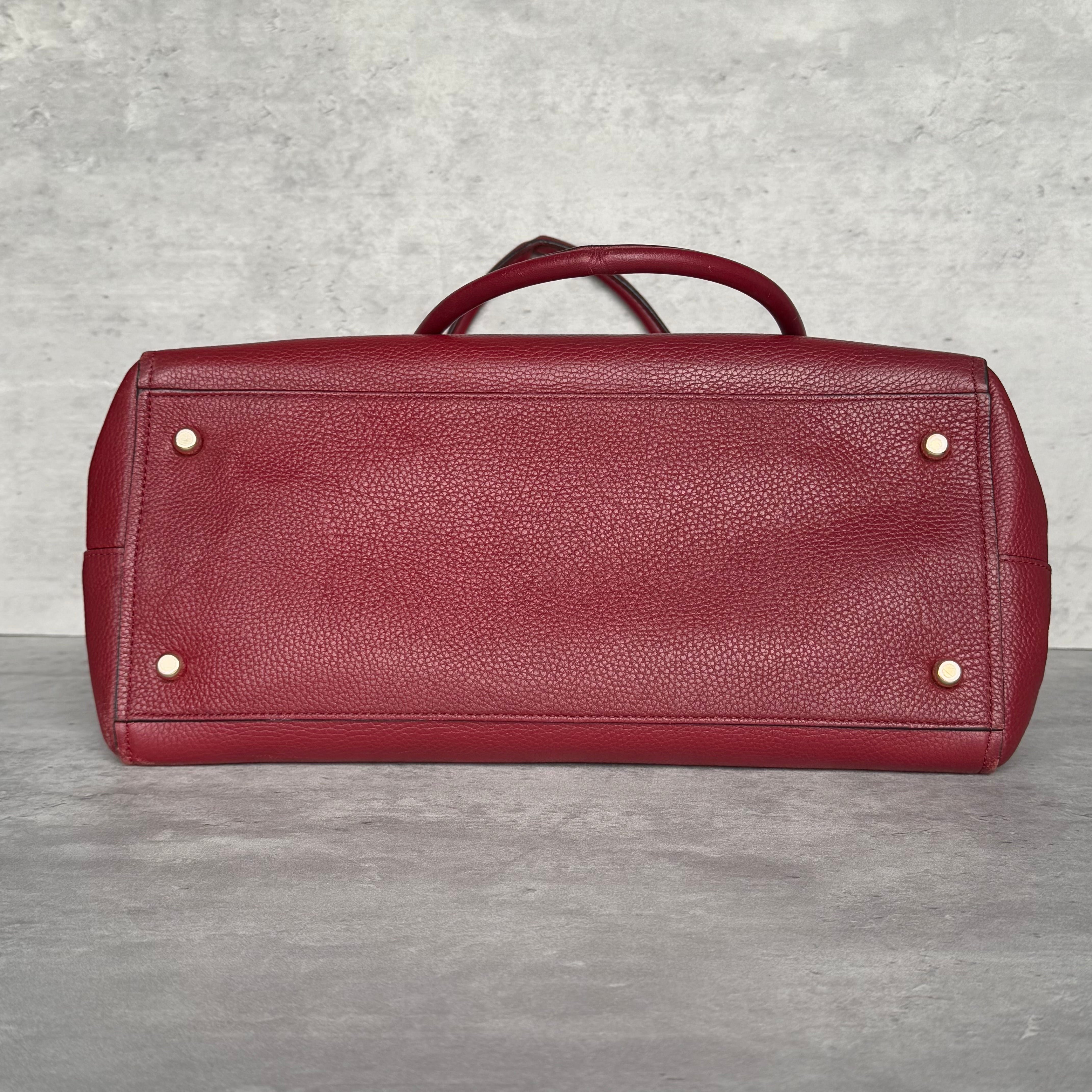 Coach Swagger Carryall Handbag Burgundy