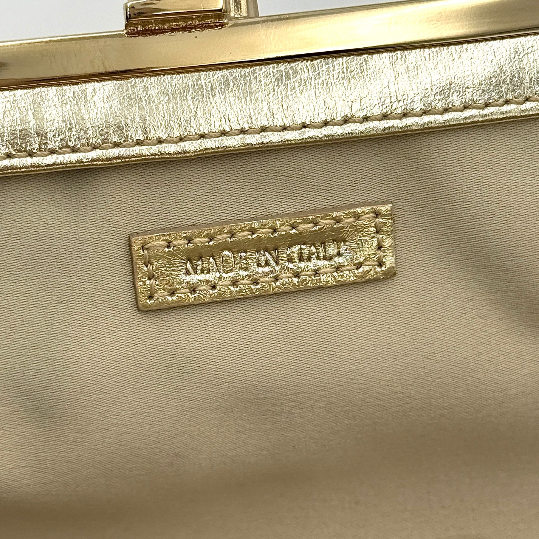 Kate Spade 2Way Clutch Bag Red/Gold