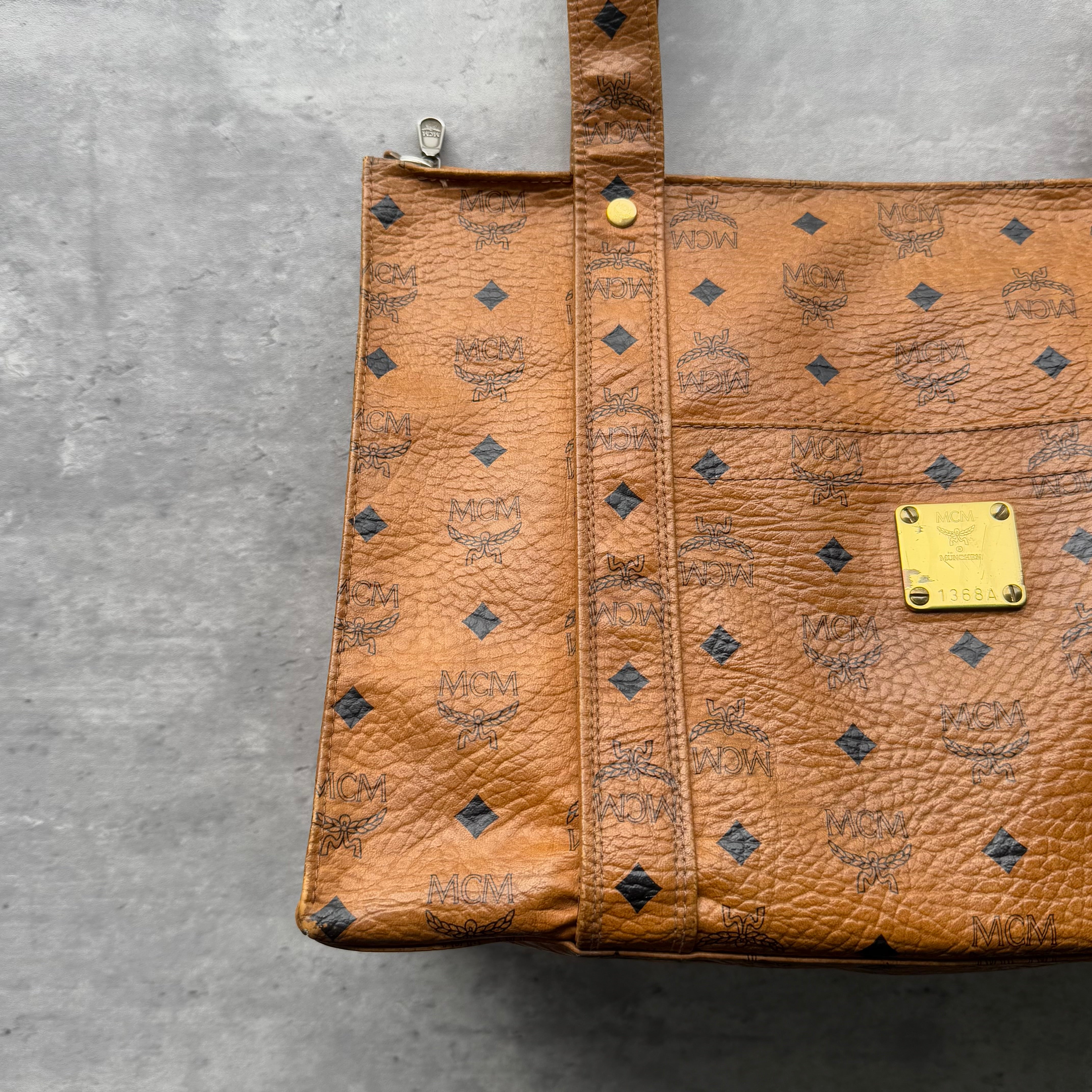 MCM Aren Visetos School Tote Bag