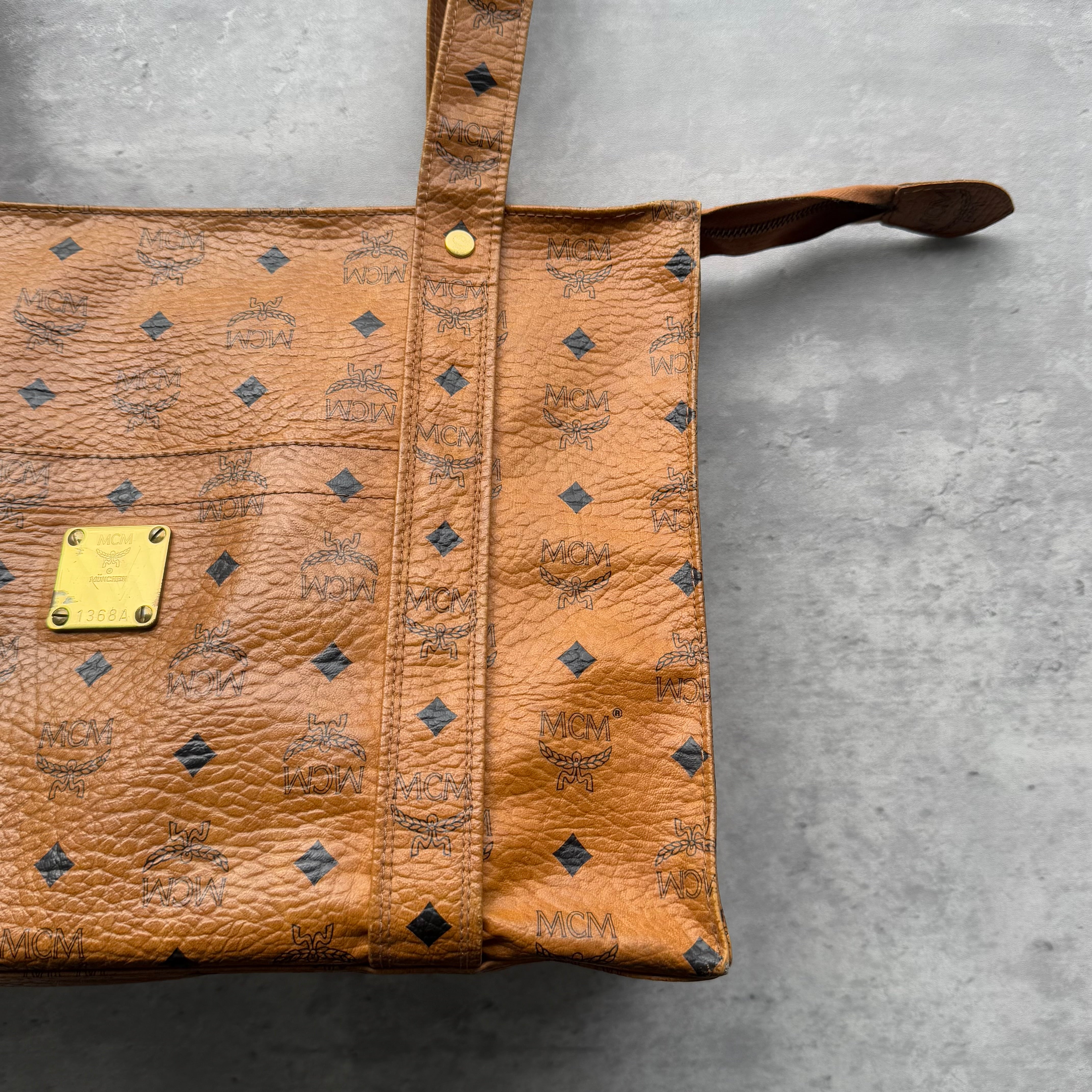 MCM Aren Visetos School Tote Bag