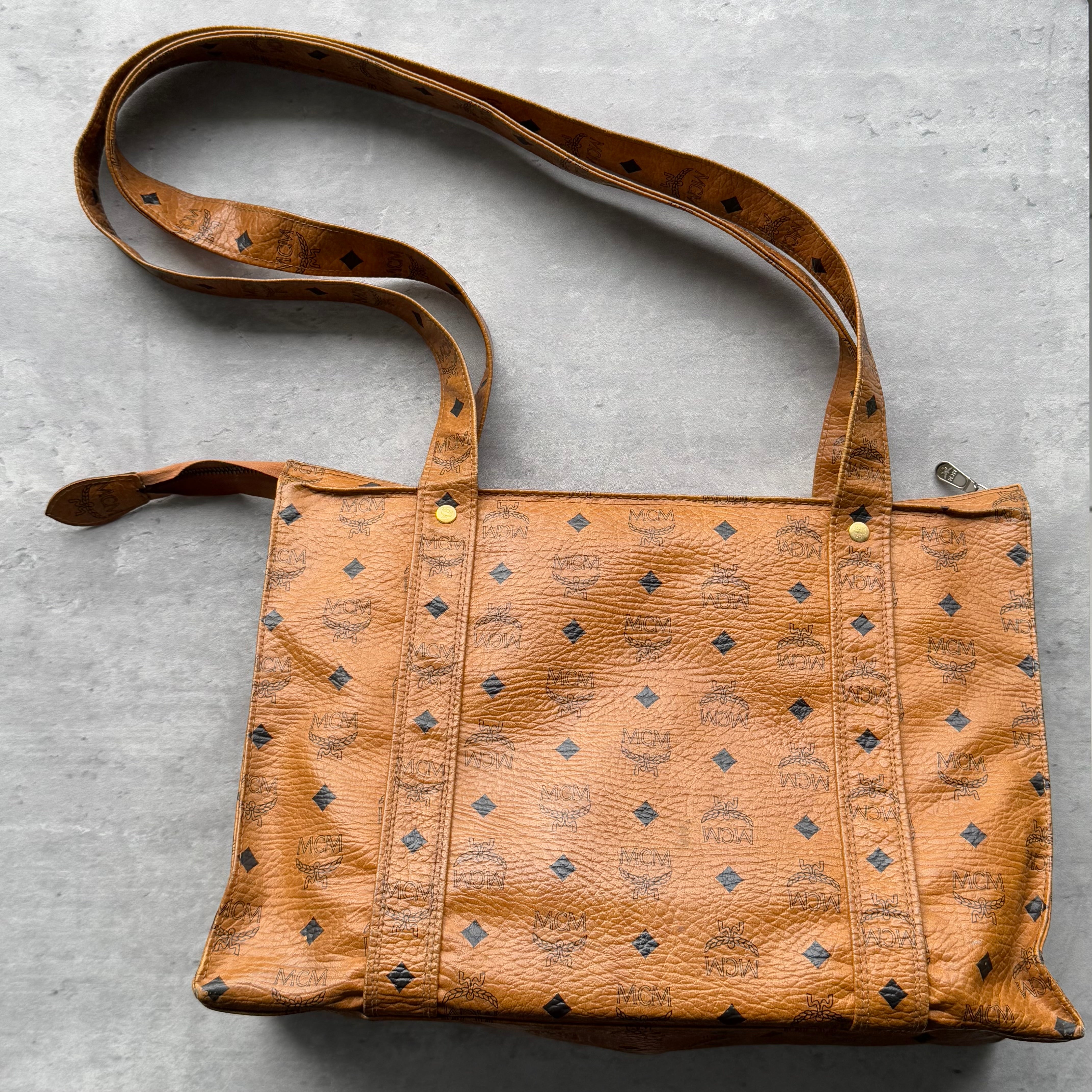 MCM Aren Visetos School Tote Bag