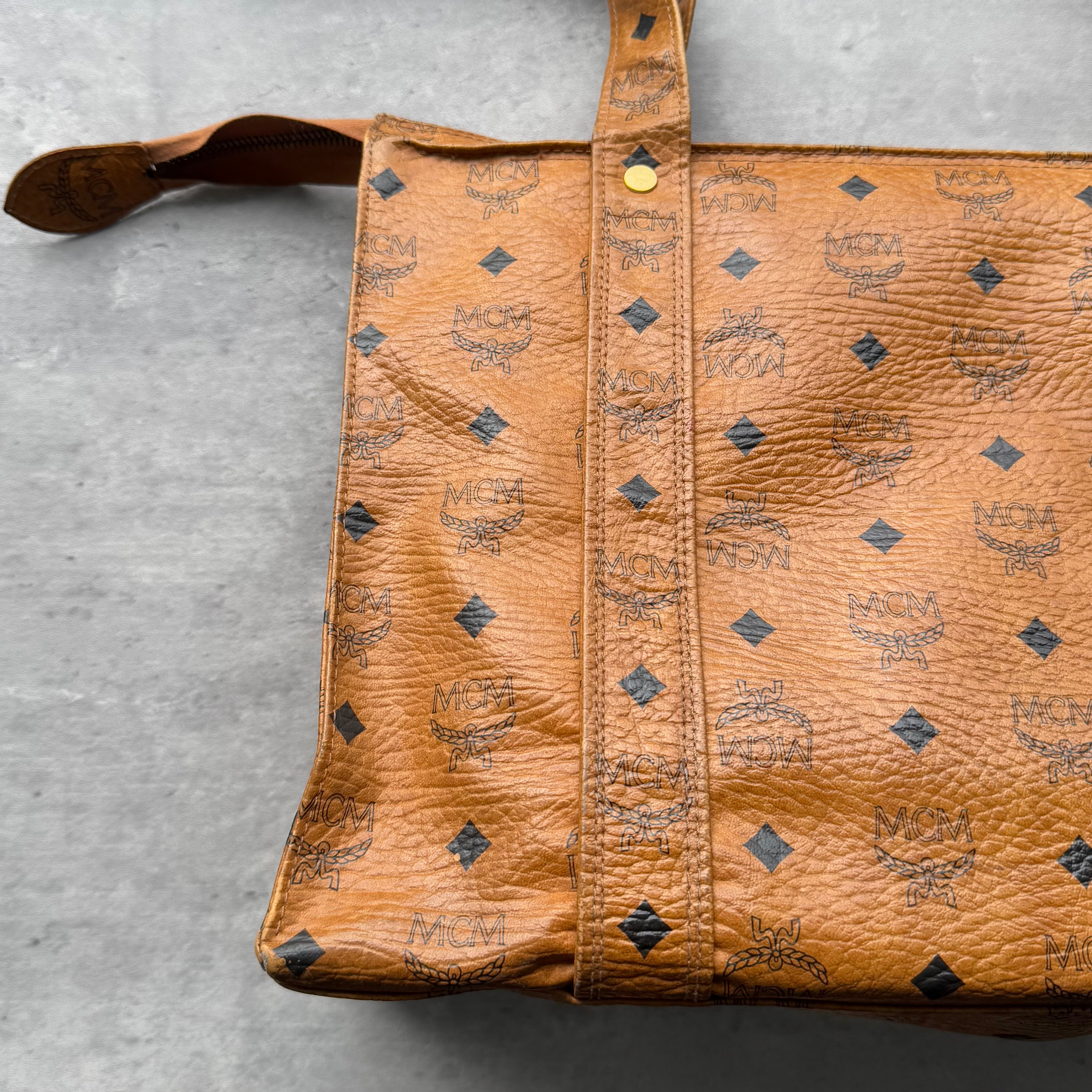 MCM Aren Visetos School Tote Bag
