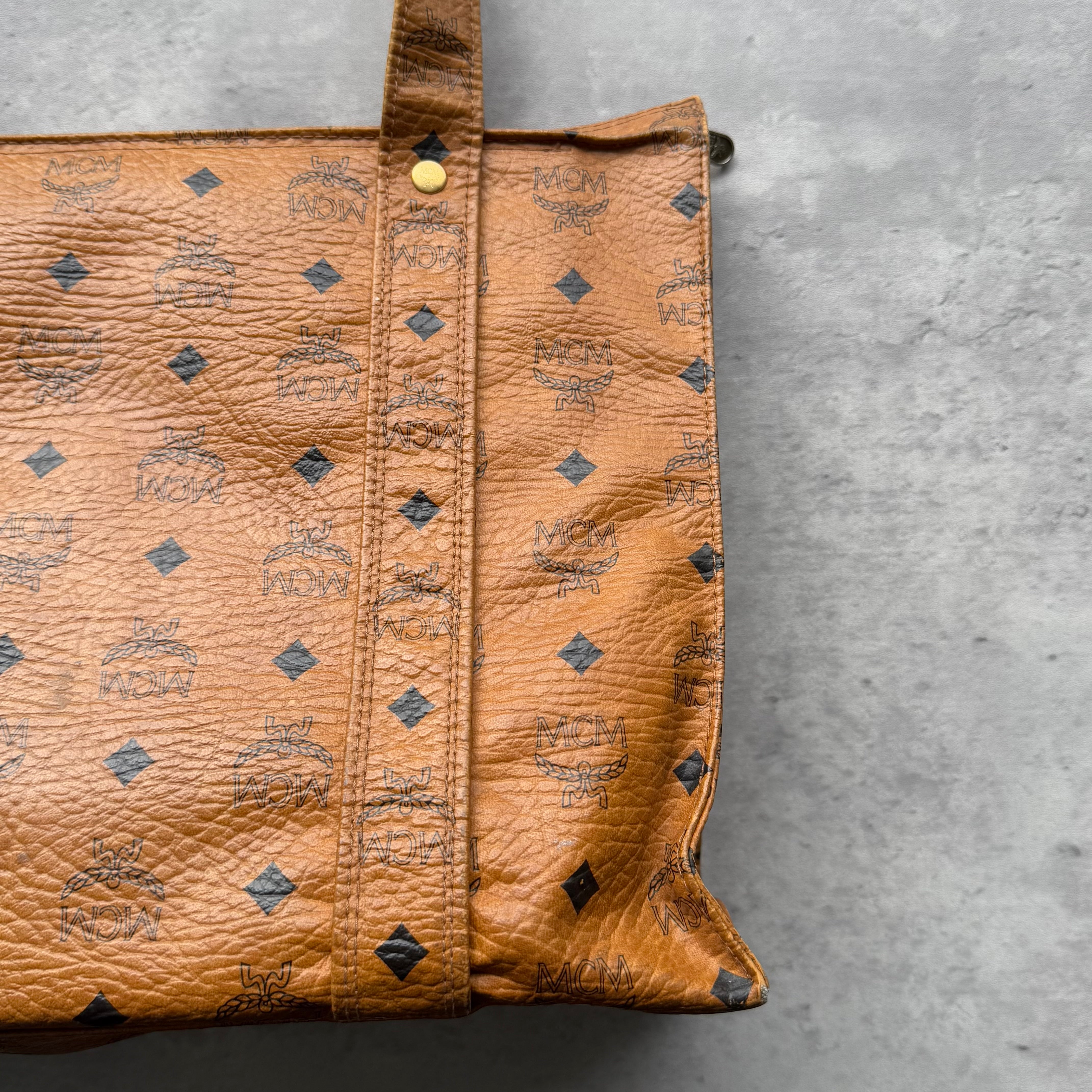 MCM Aren Visetos School Tote Bag