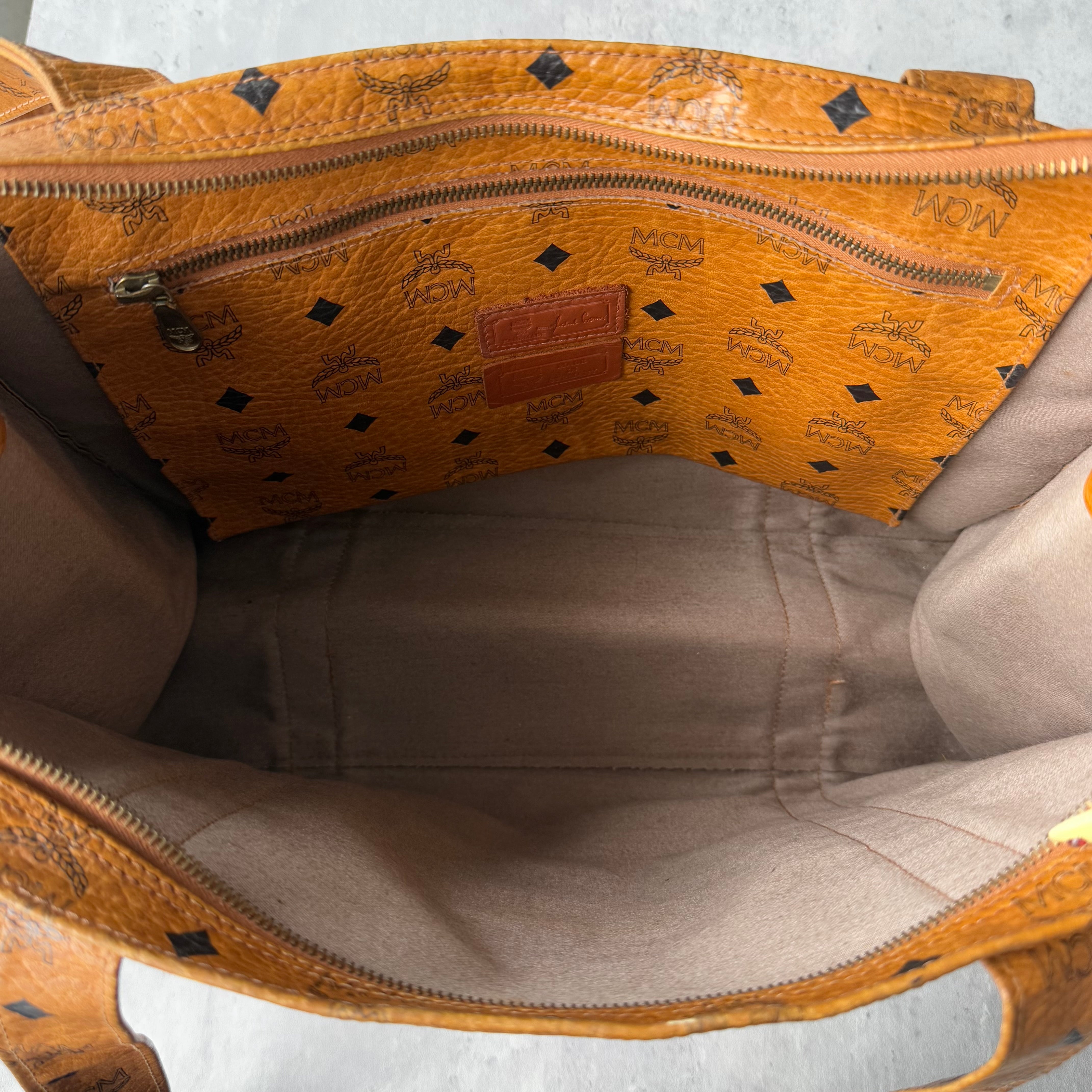 MCM Aren Visetos School Tote Bag
