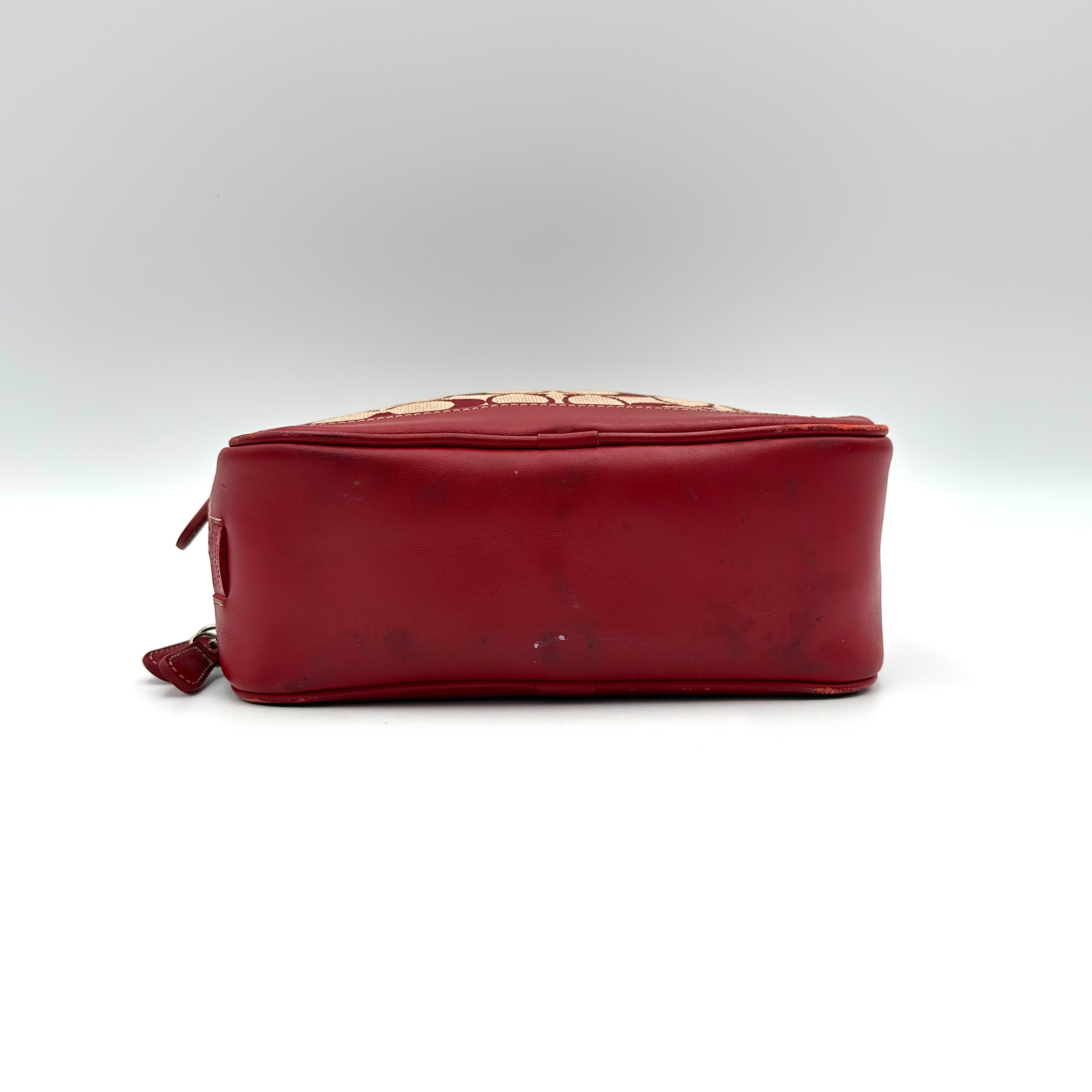 Coach Y2K Signature Canvas Mini Bag Red