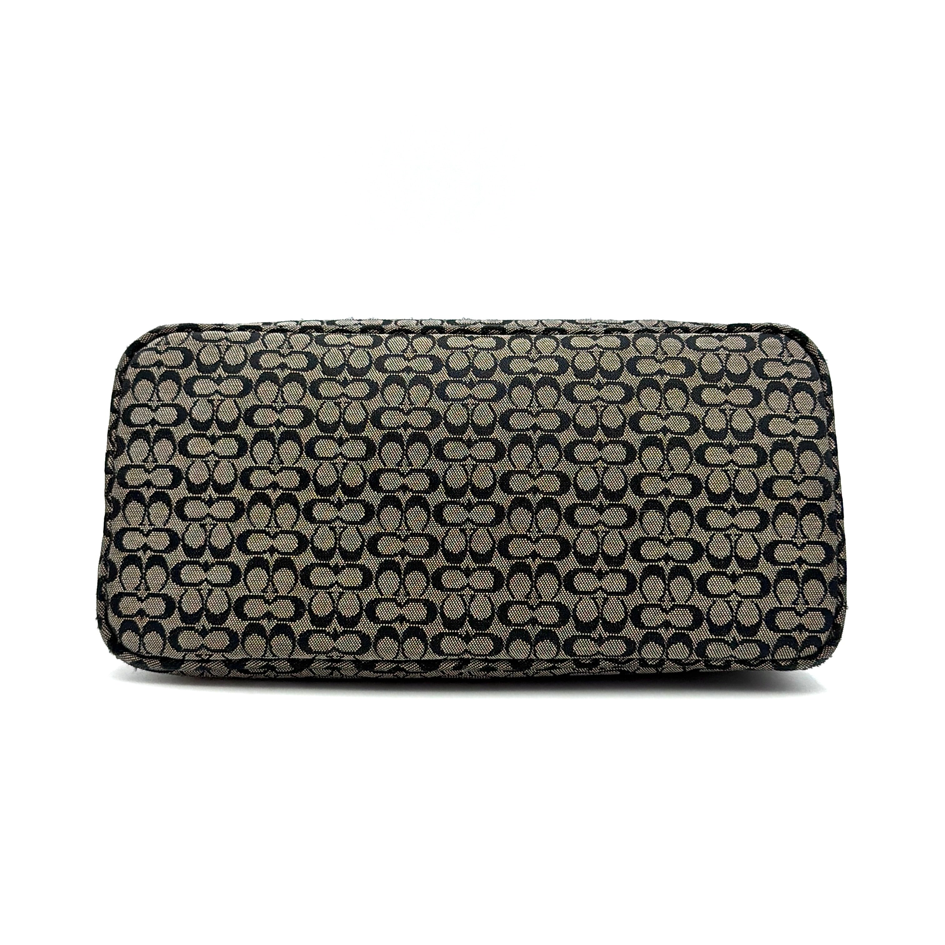 Coach Signature Hobo Shoulder Bag Grey/Black