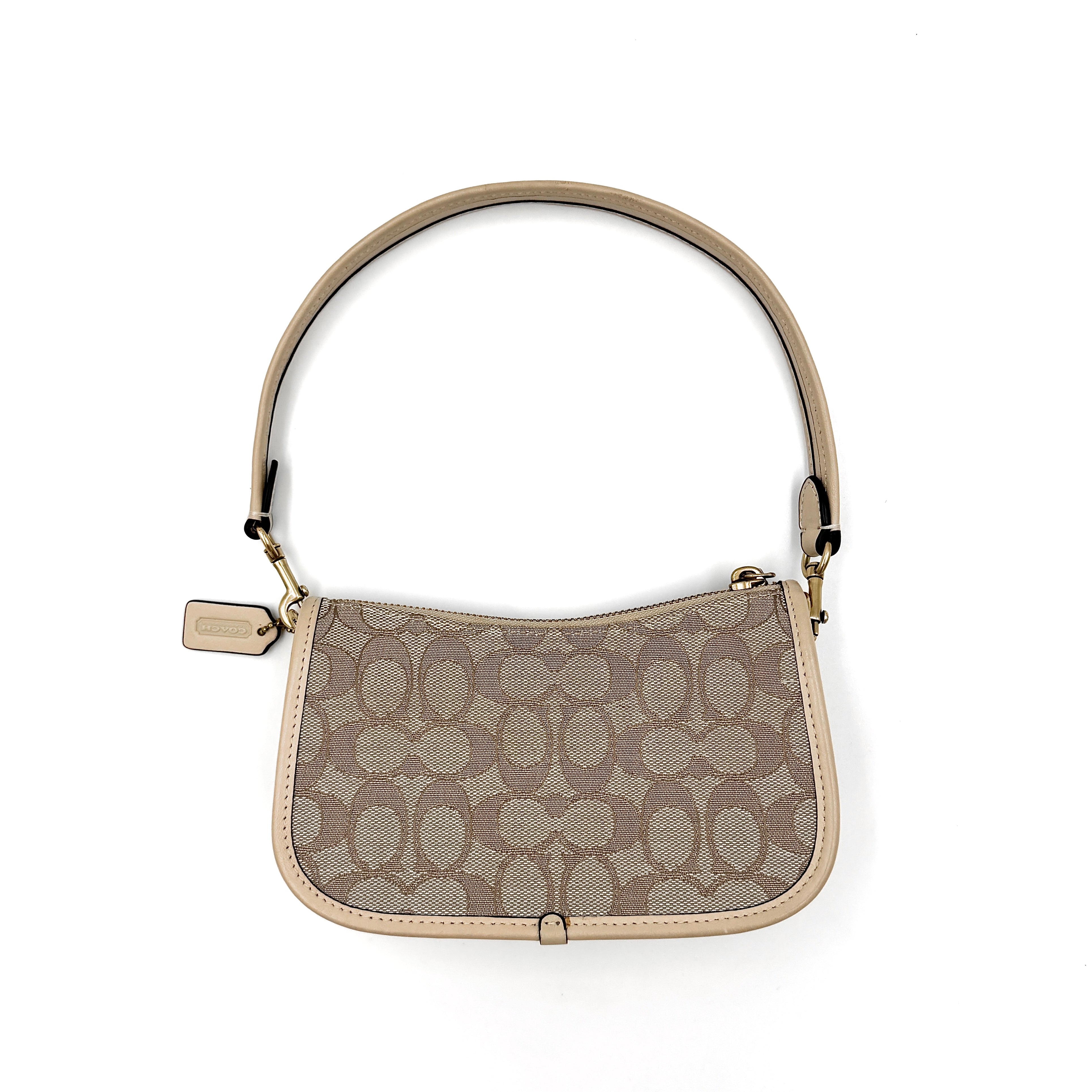 Coach Signature Swinger 20 Shoulder Bag Cream