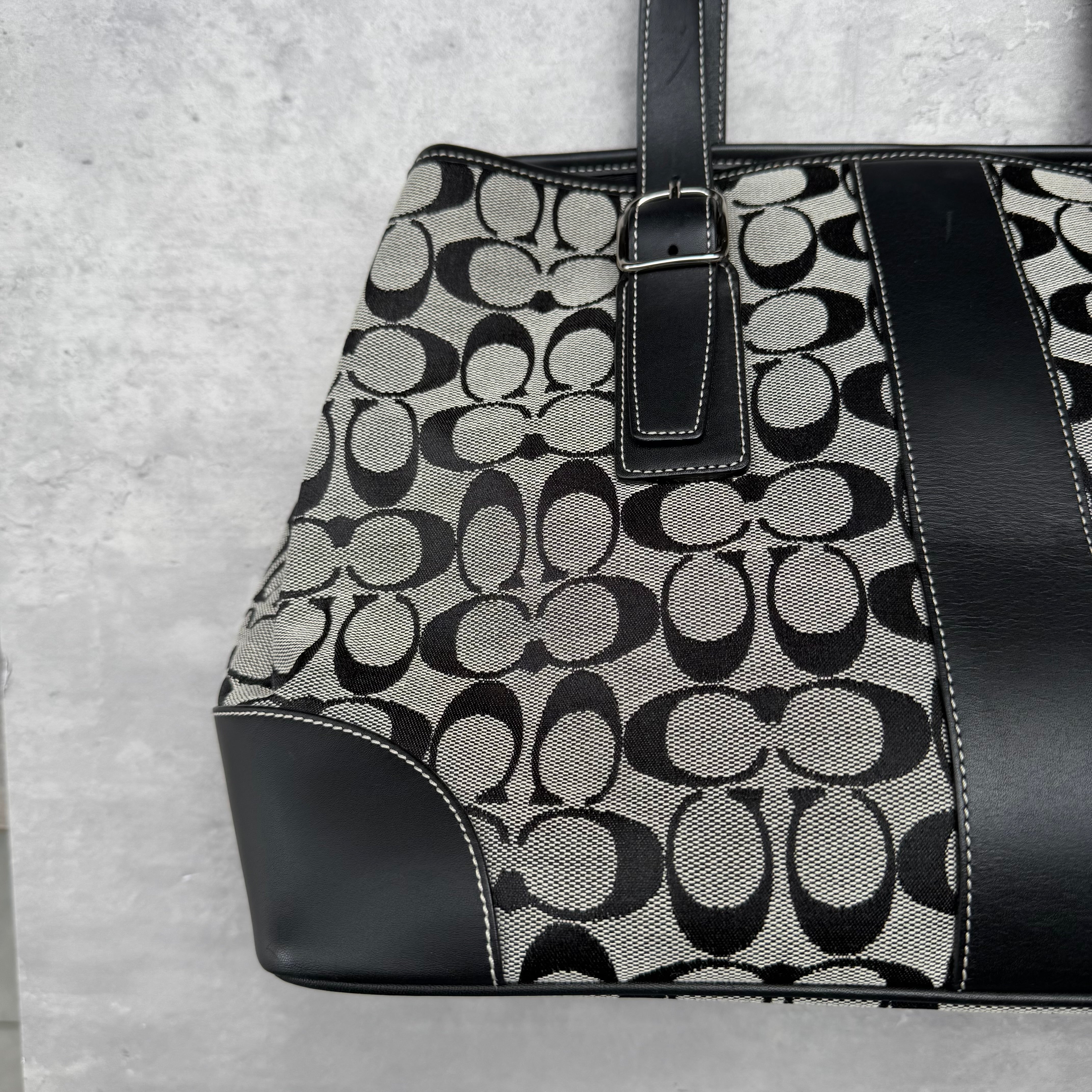 Coach Signature Canvas Tote Bag Grey/Black