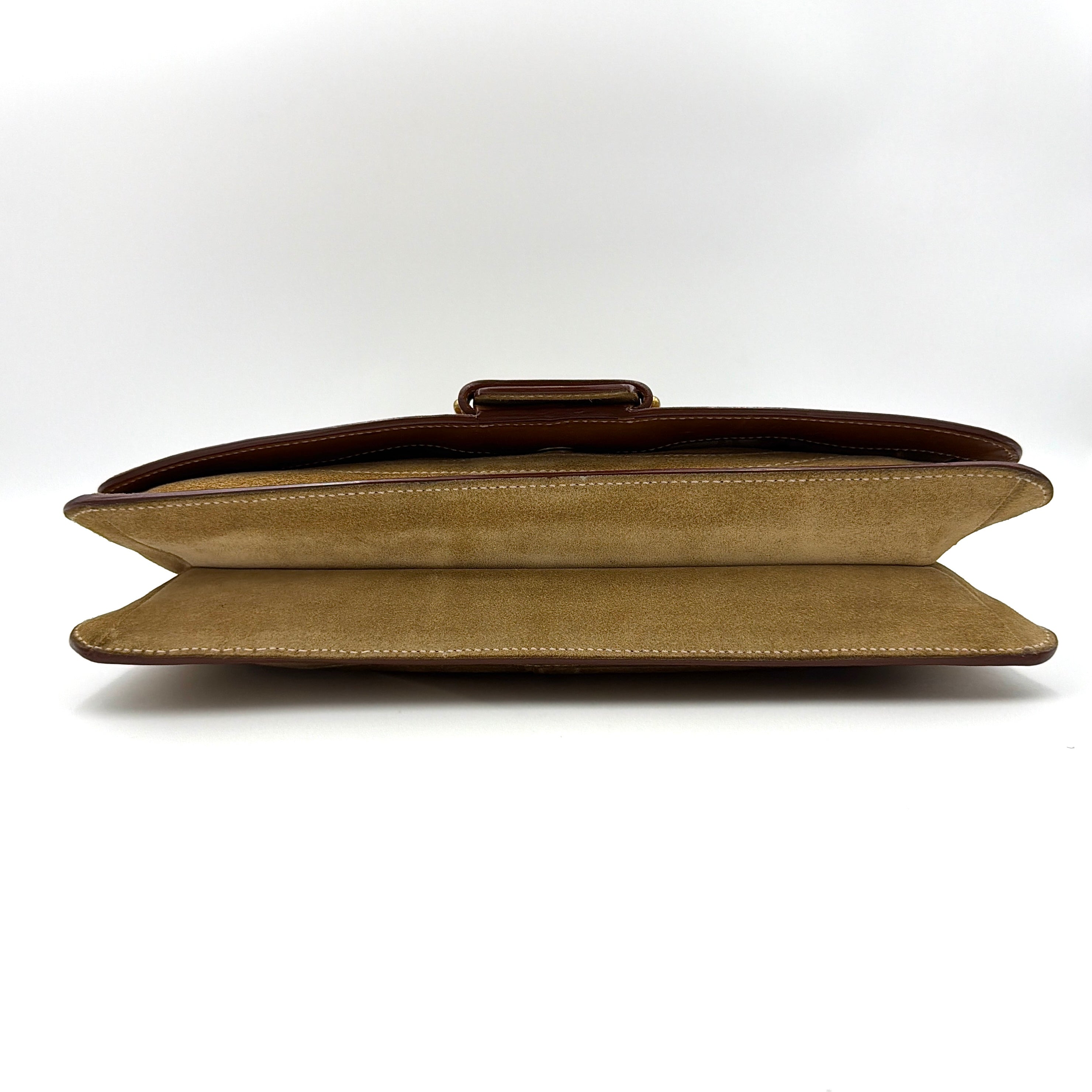 Coach Y2K Soho Buckle Suede Shoulder Bag Tan