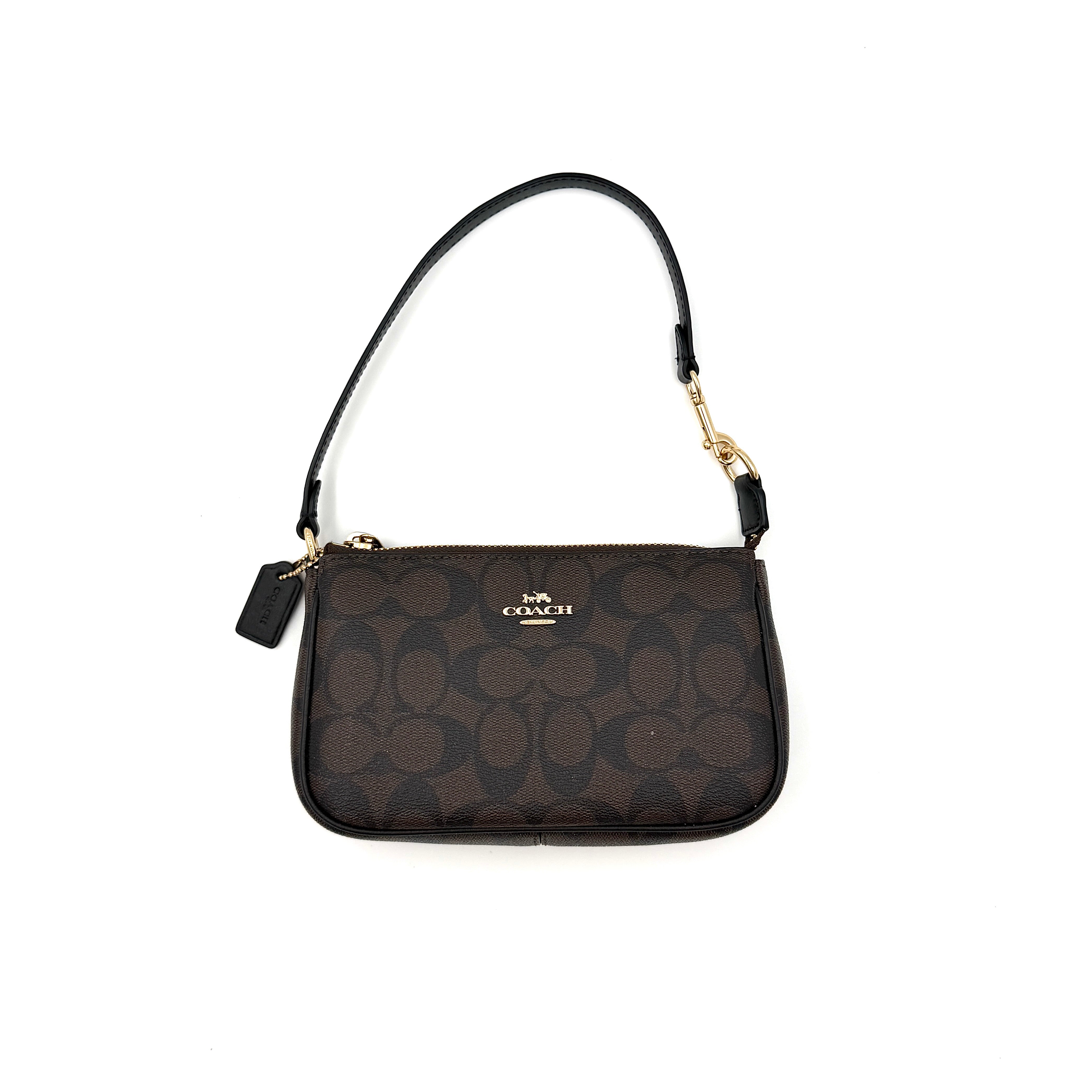 Coach Signature Nolita 19 Shoulder Bag Brown/Black
