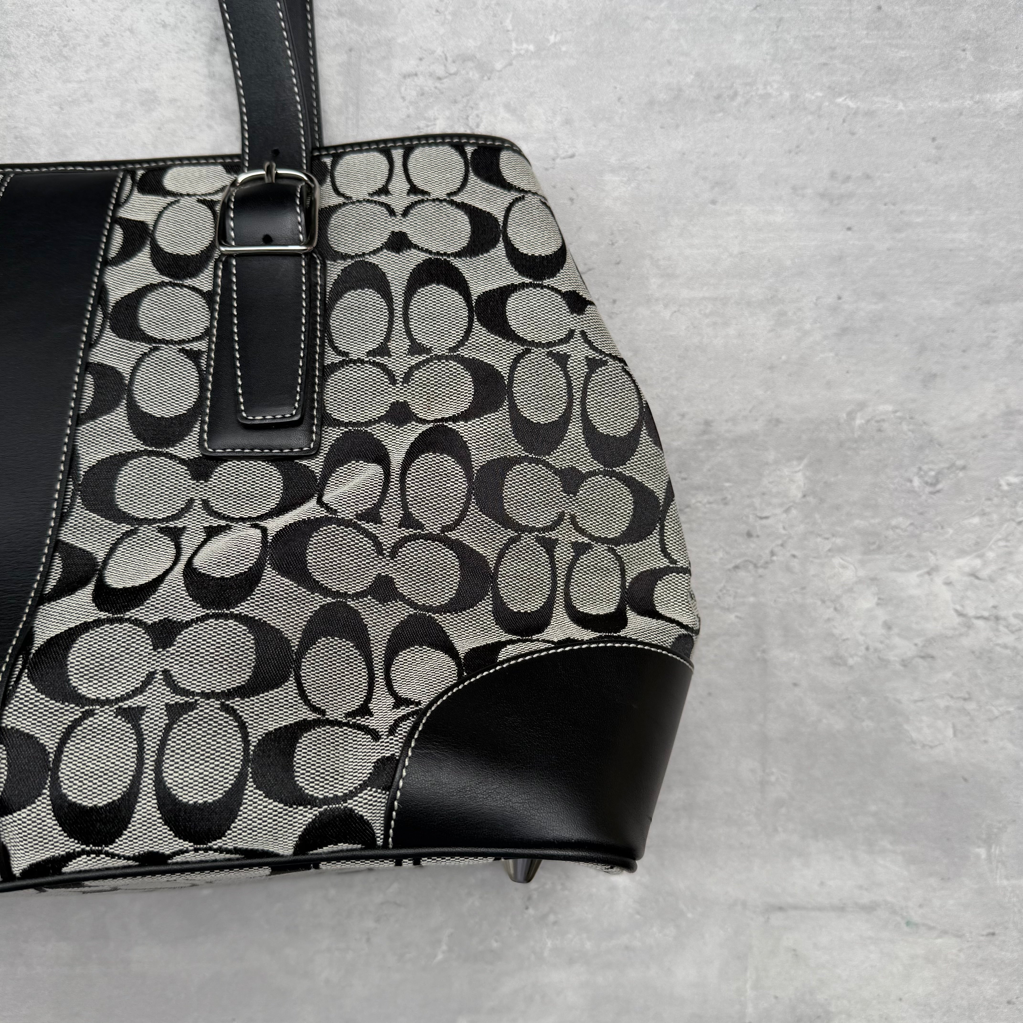 Coach Signature Canvas Tote Bag Grey/Black