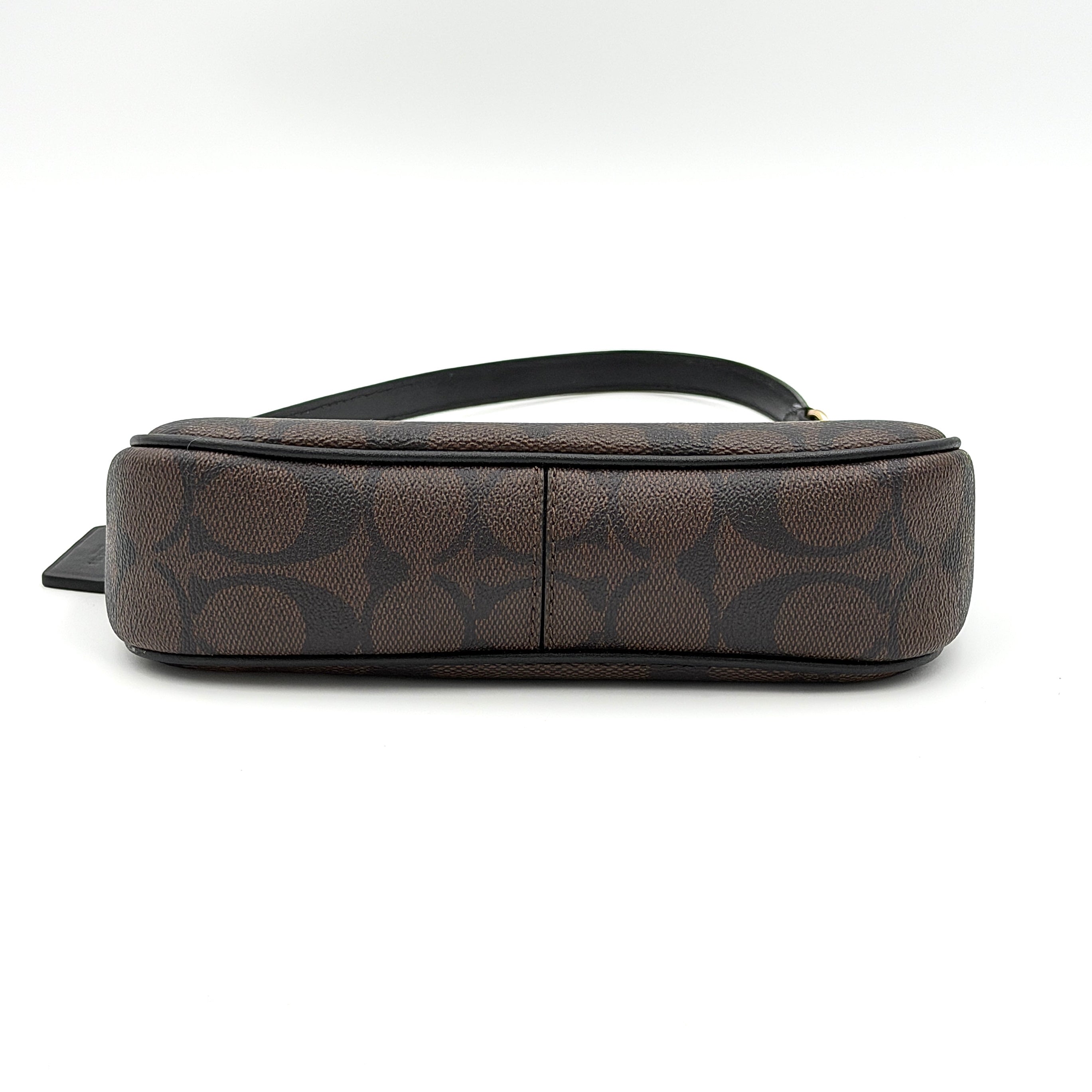 Coach Signature Nolita 19 Shoulder Bag Brown/Black