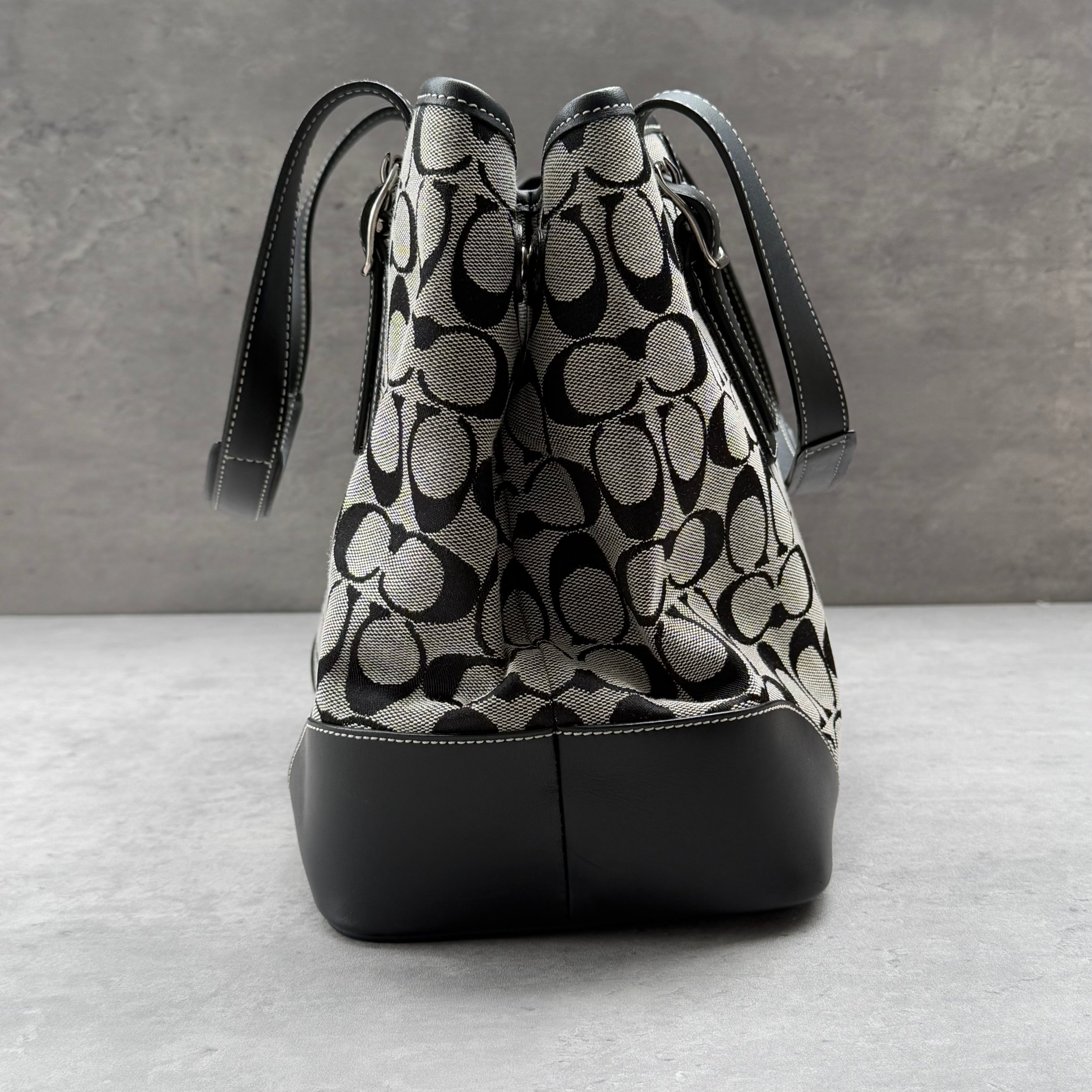 Coach Signature Canvas Tote Bag Grey/Black