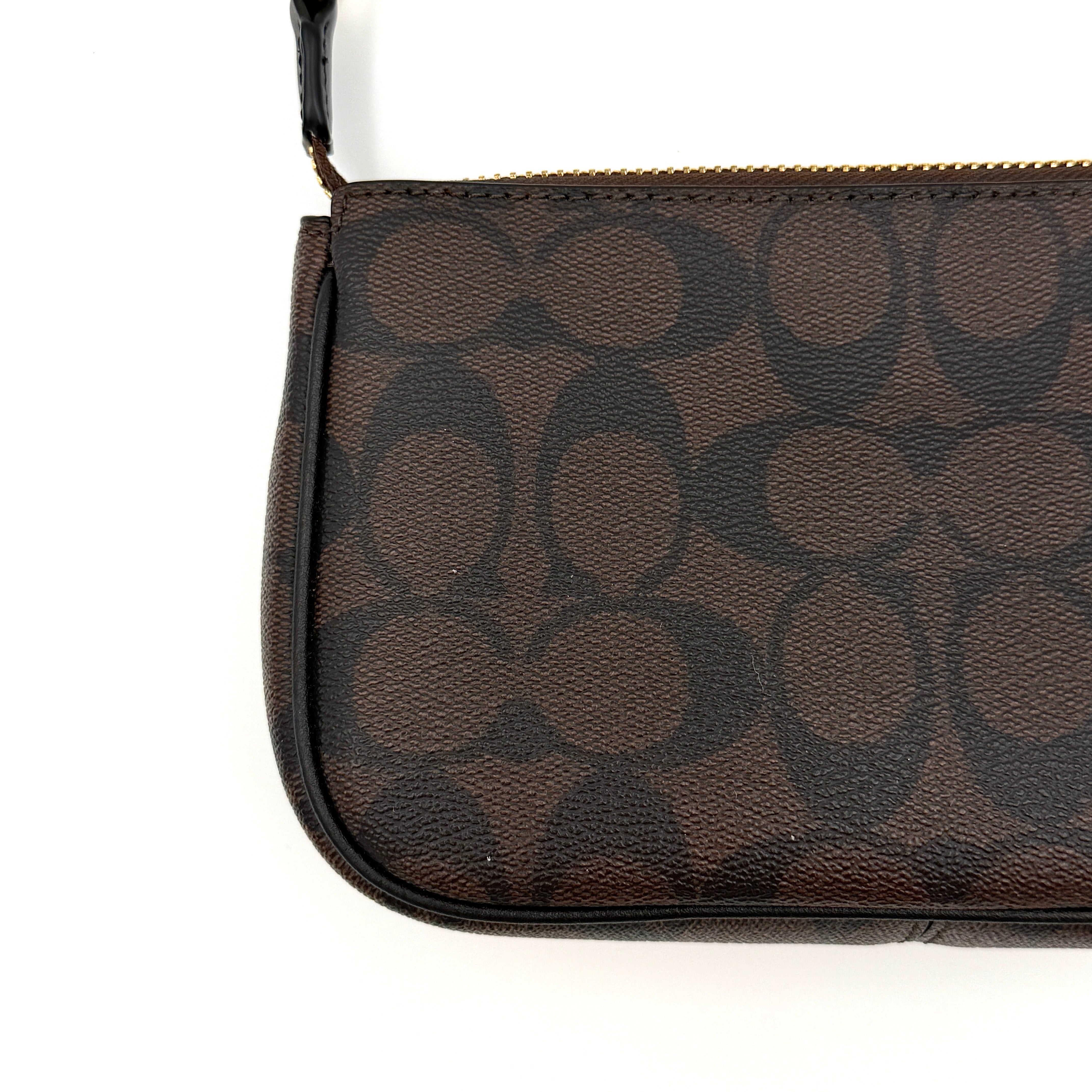 Coach Signature Nolita 19 Shoulder Bag Brown/Black