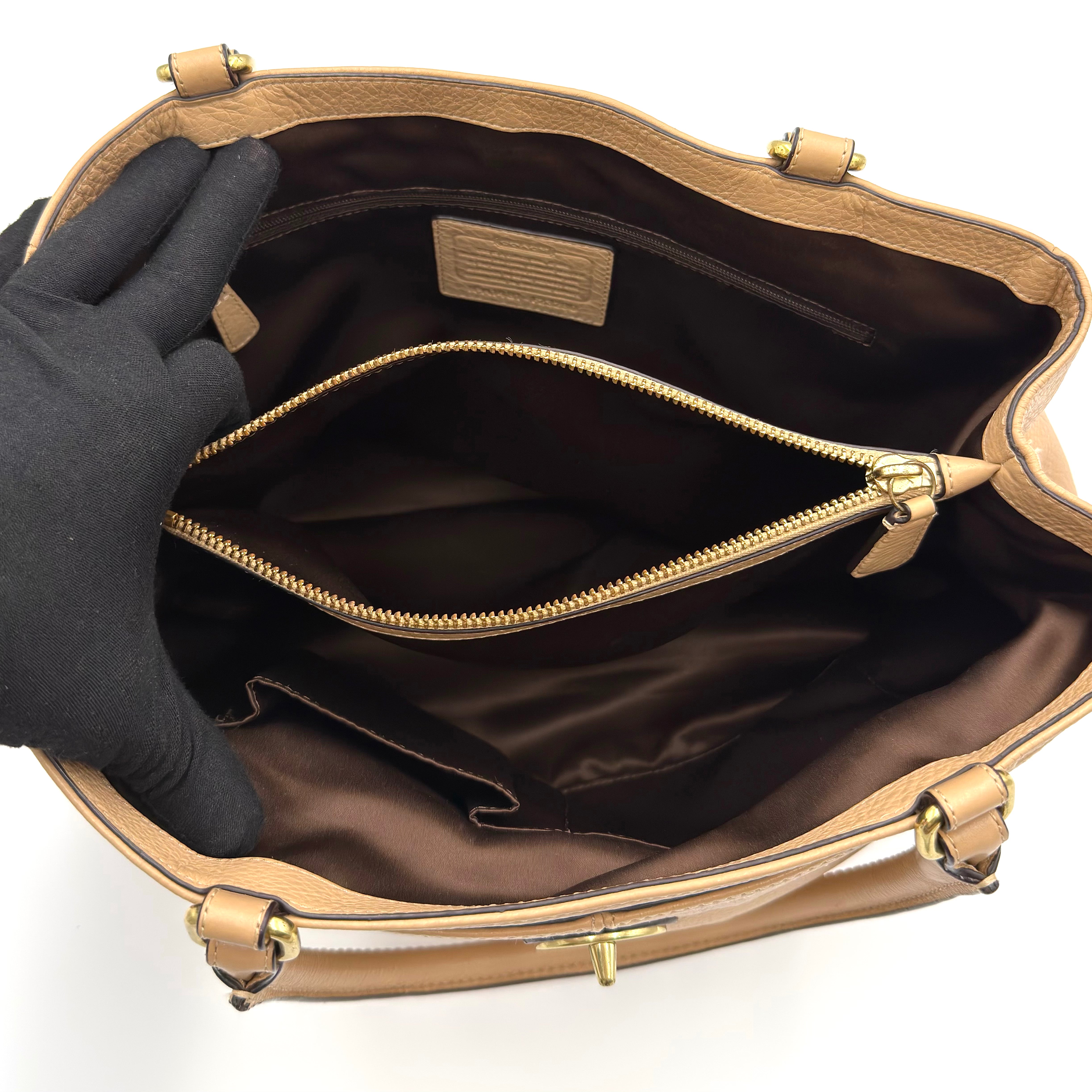 Coach Park Carryall Shoulder Bag Brown