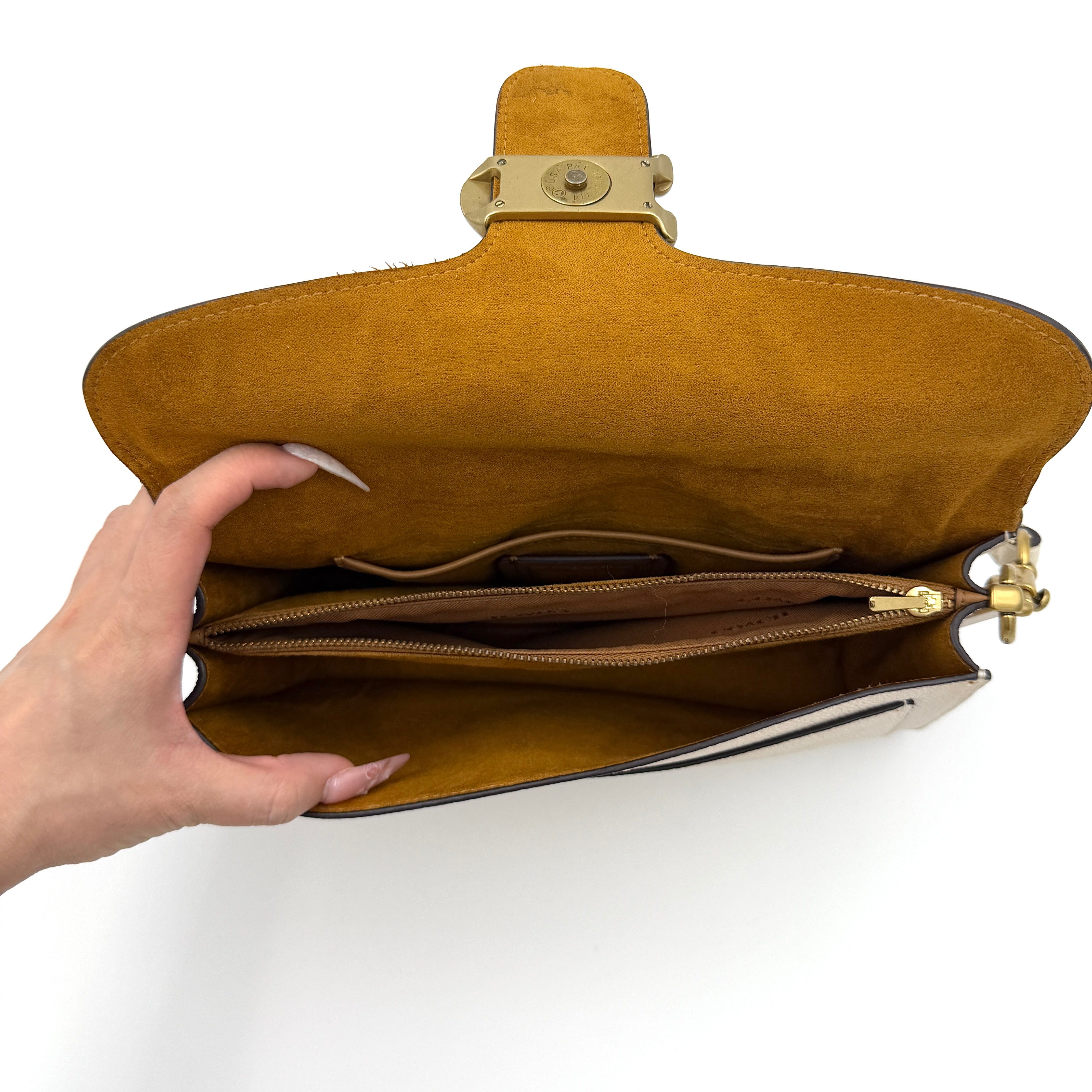 Coach 2Way Tabby 26 Shoulder Bag White