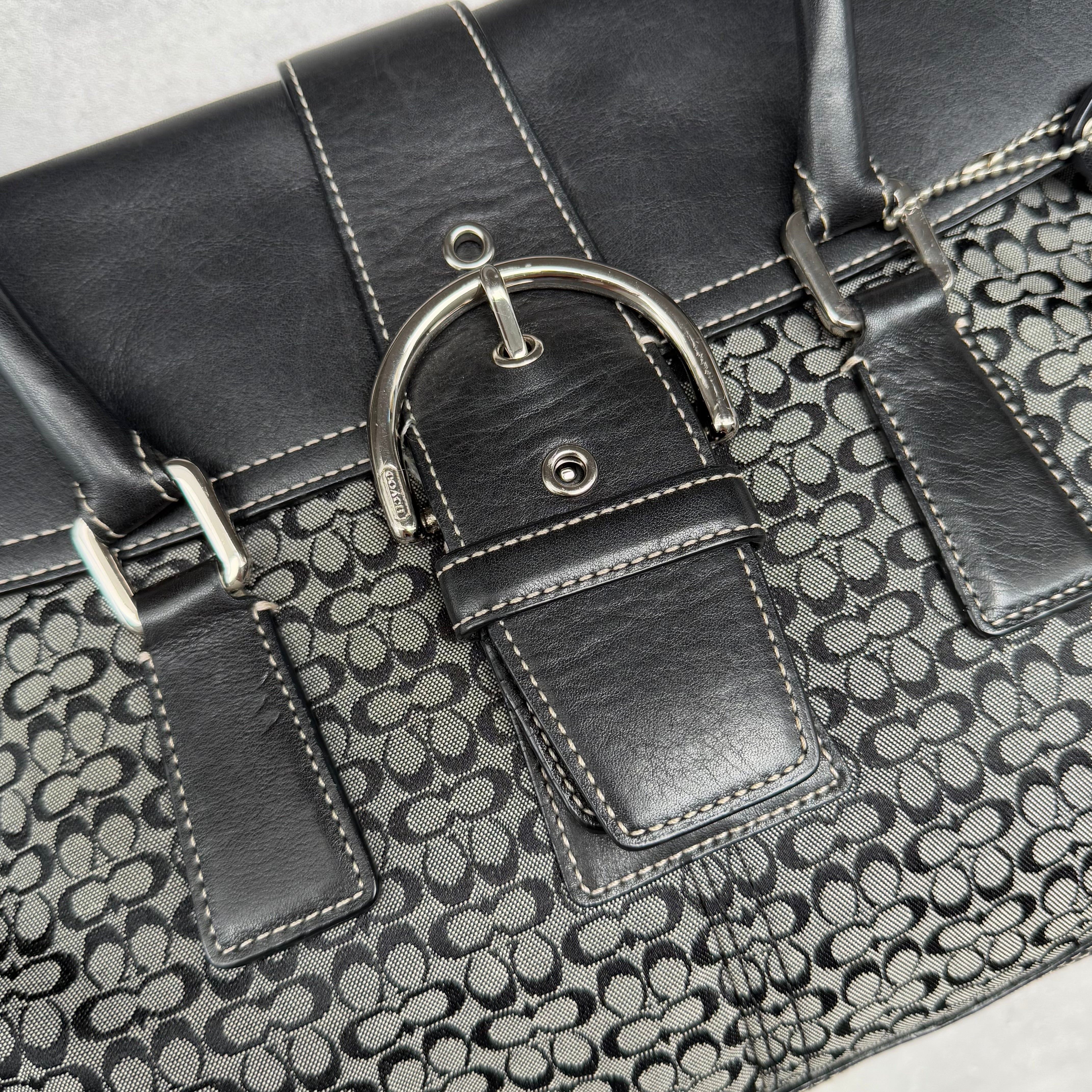 Coach Y2K Soho Shoulder Bag Grey/Black