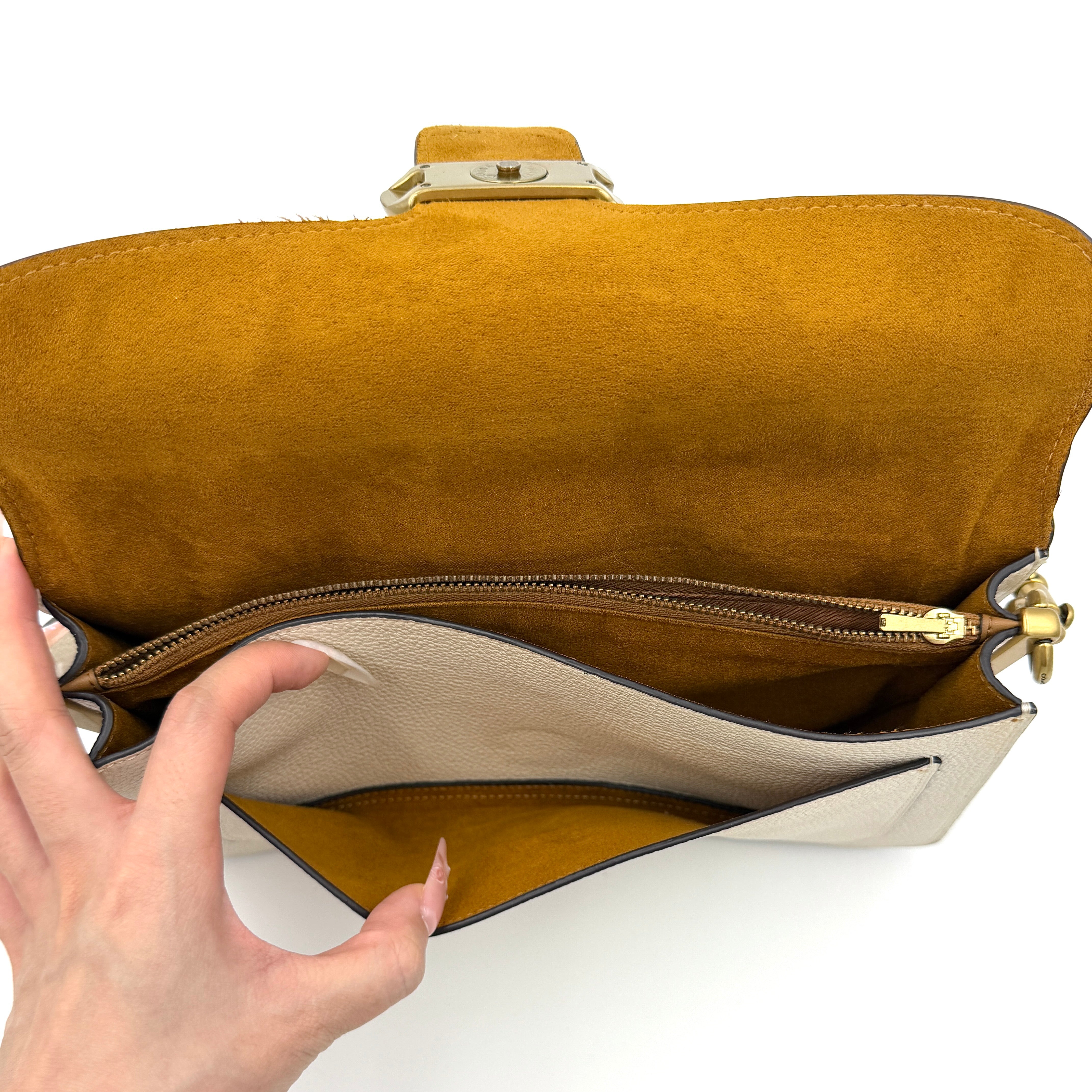 Coach 2Way Tabby 26 Shoulder Bag White