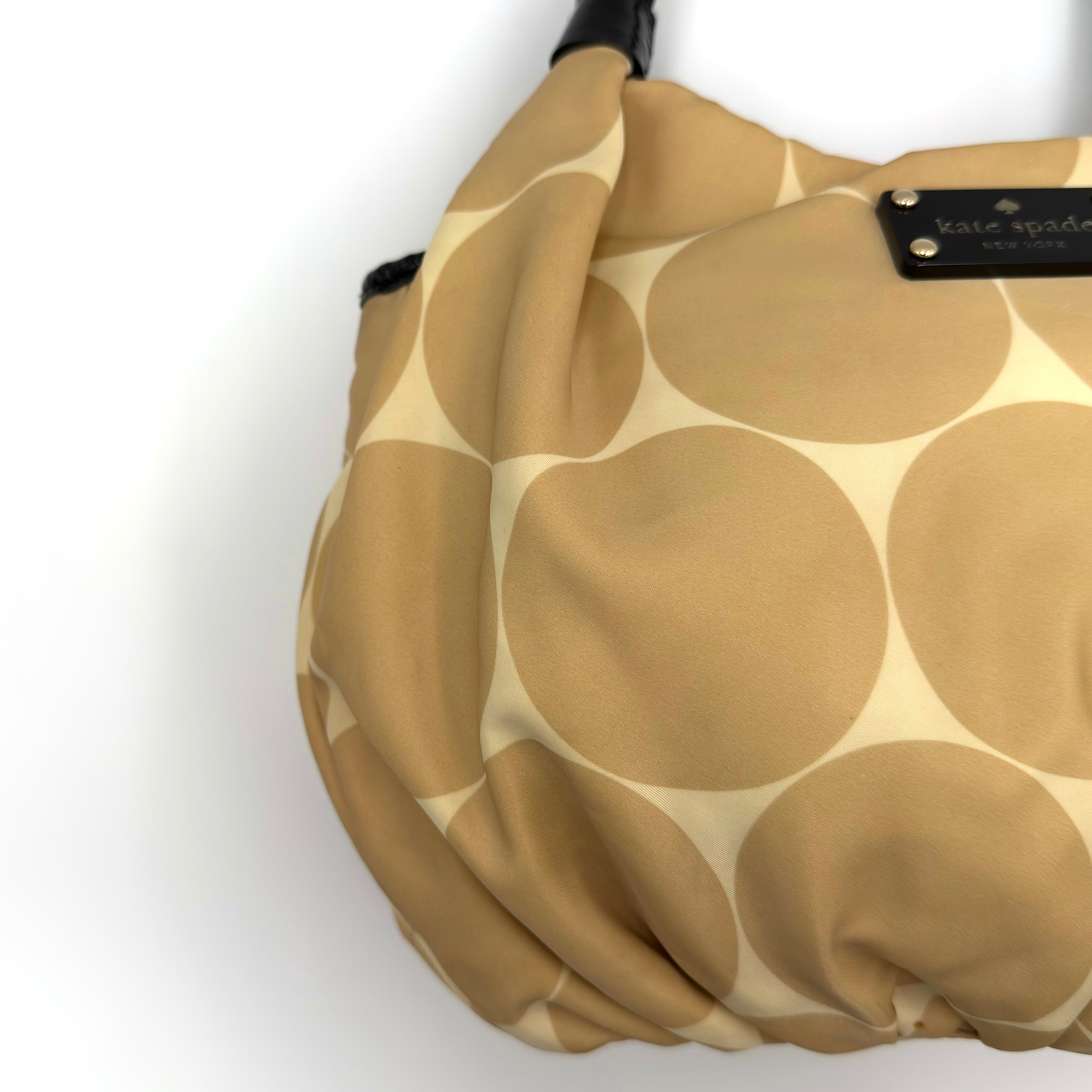 Kate Spade New York Deborah Dot Nylon Shoulder Bag Brown/Beige