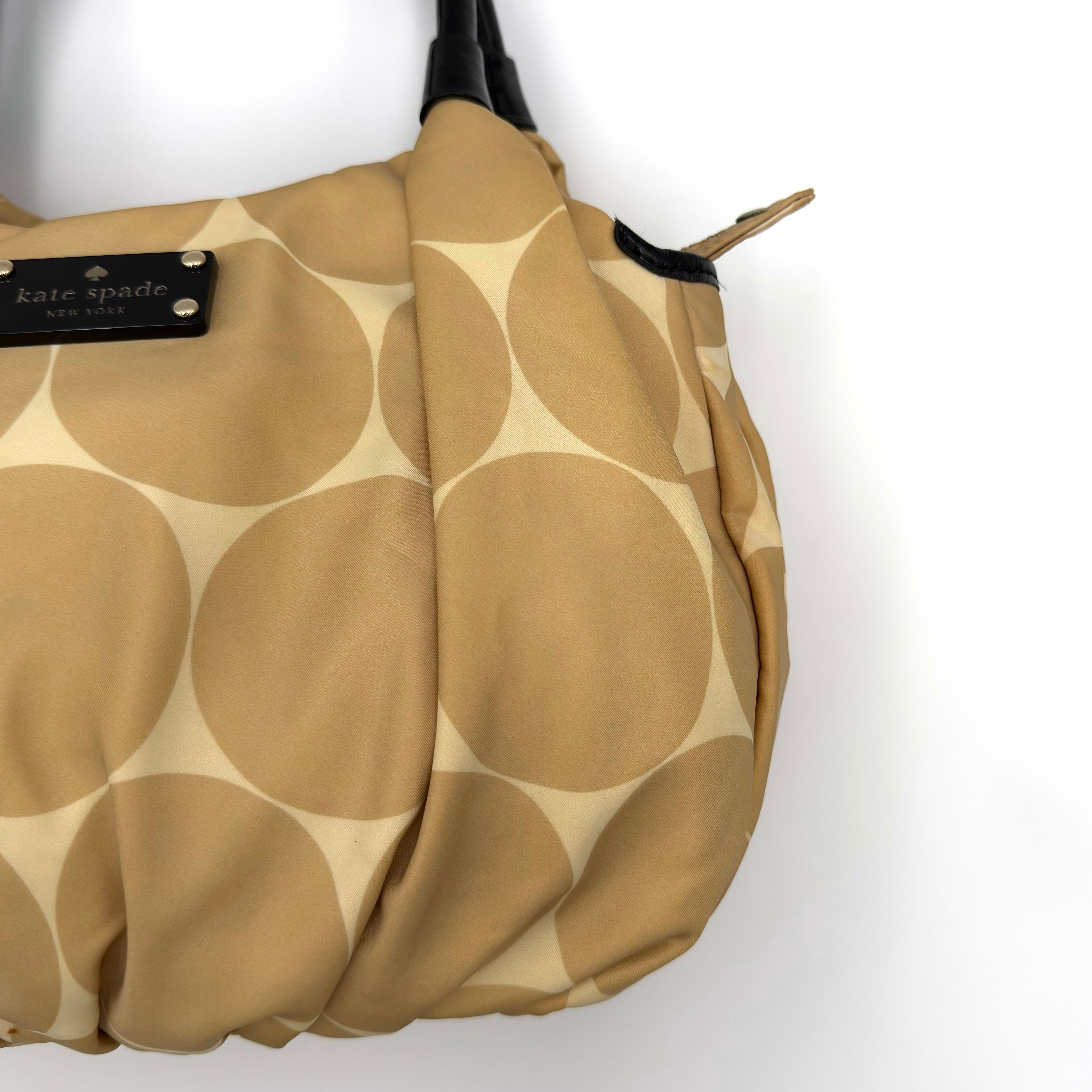 Kate Spade New York Deborah Dot Nylon Shoulder Bag Brown/Beige