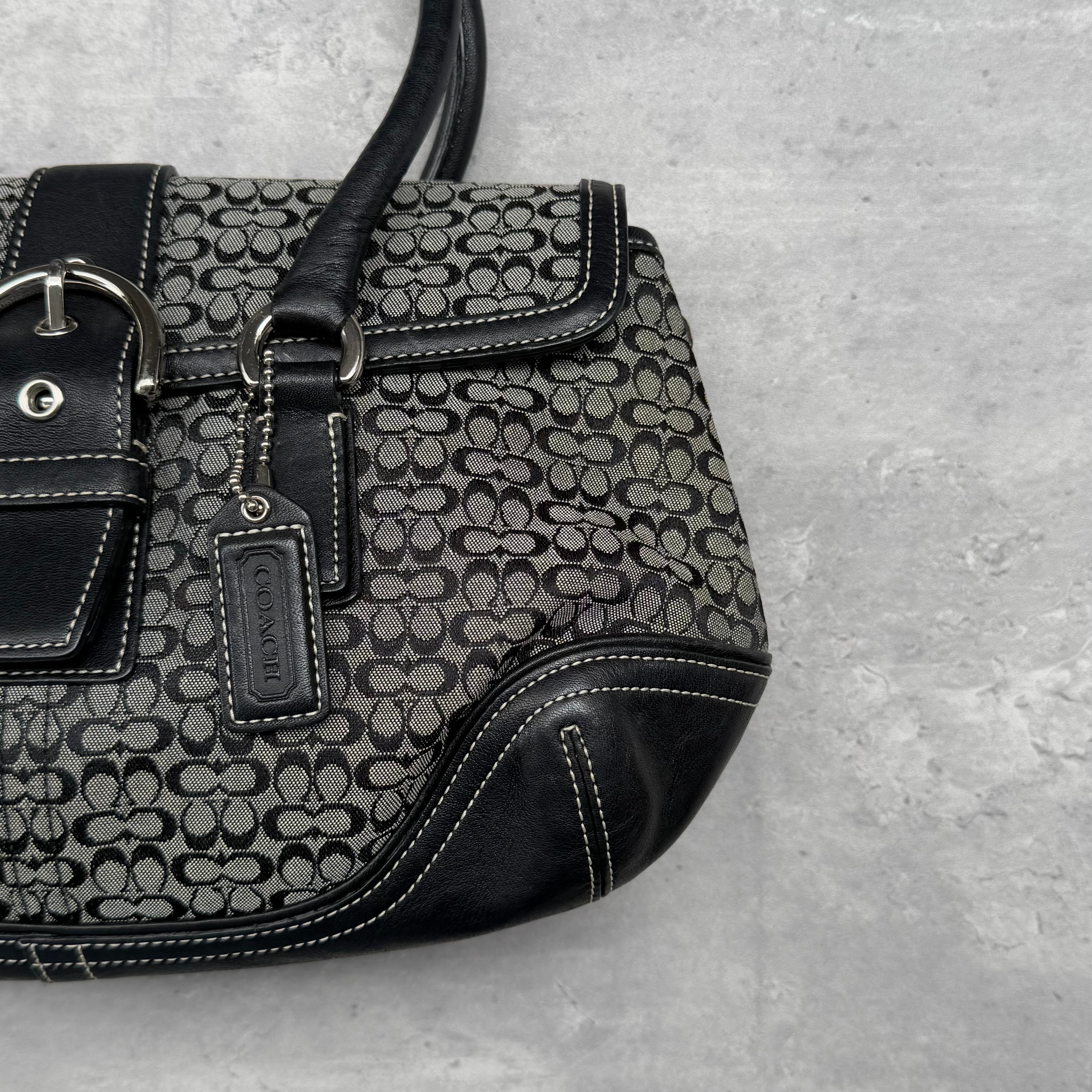 Coach Y2K Soho Shoulder Bag Grey/Black