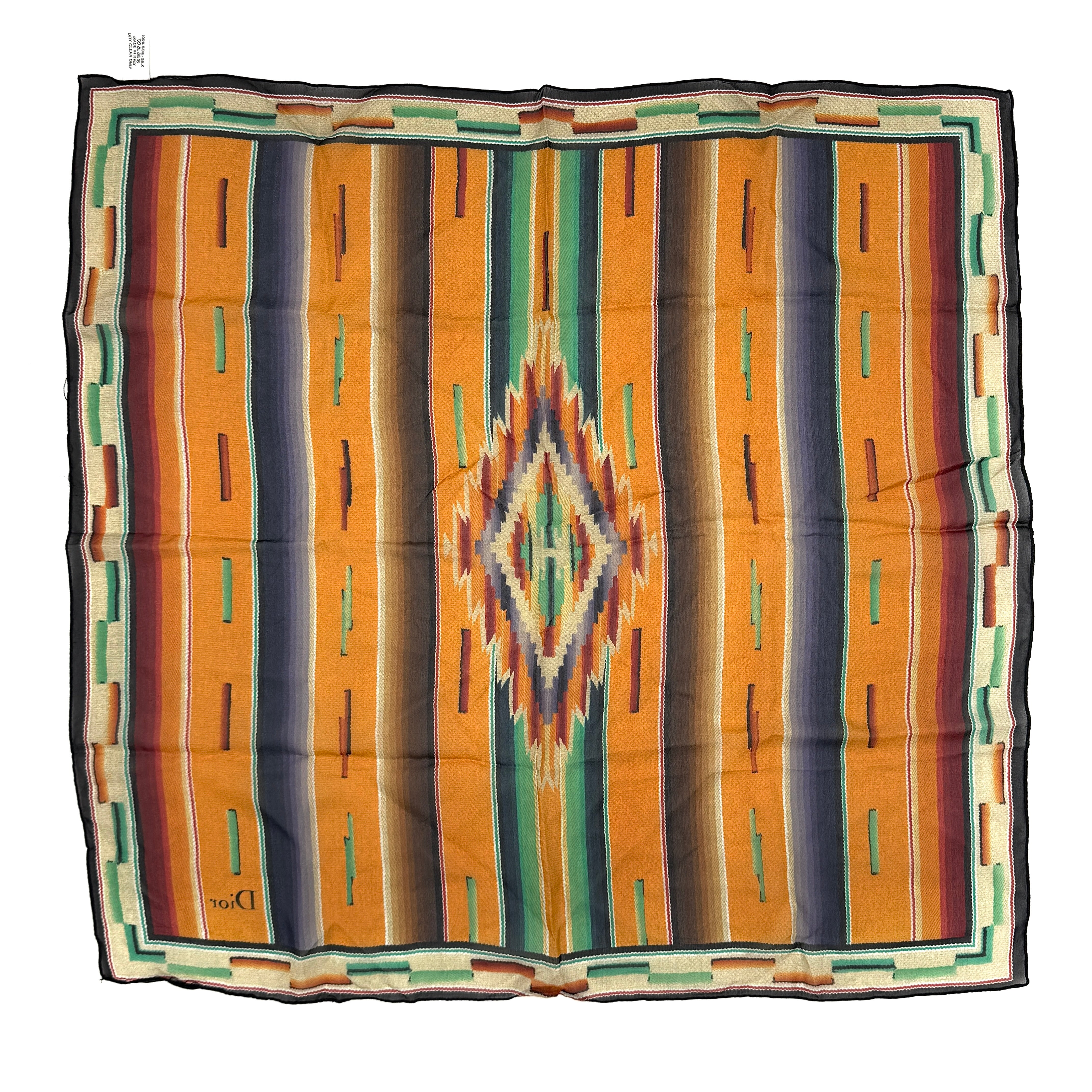 Dior Aztec Silk Scarf Multicolor