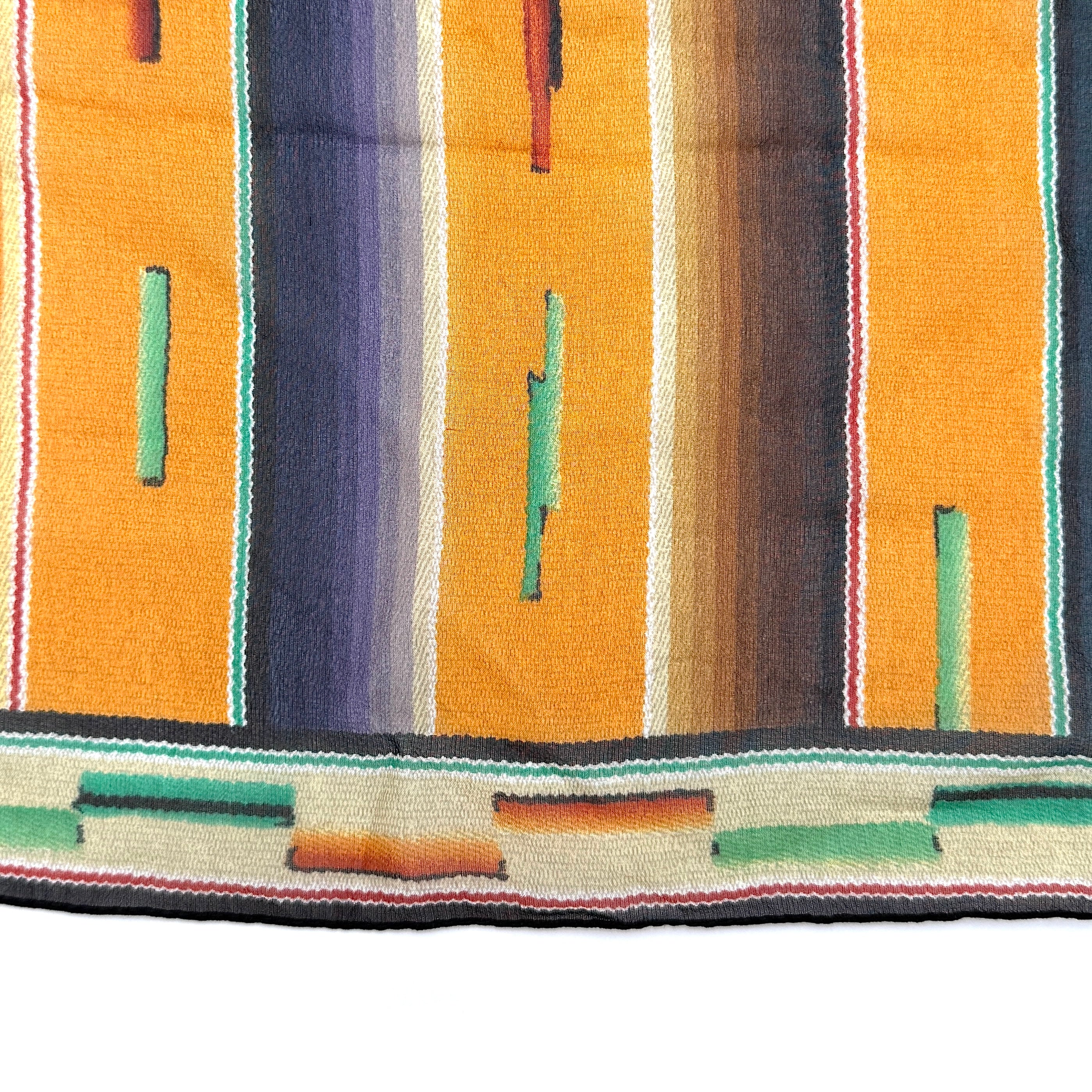 Dior Aztec Silk Scarf Multicolor