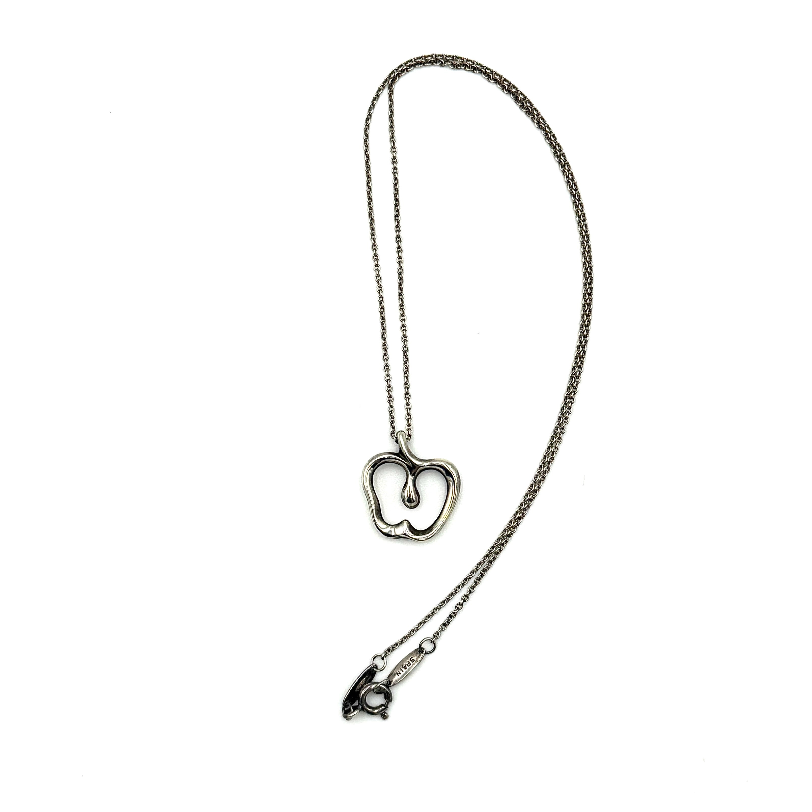 Tiffany & Co. Elsa Peretti Apple Necklace Silver