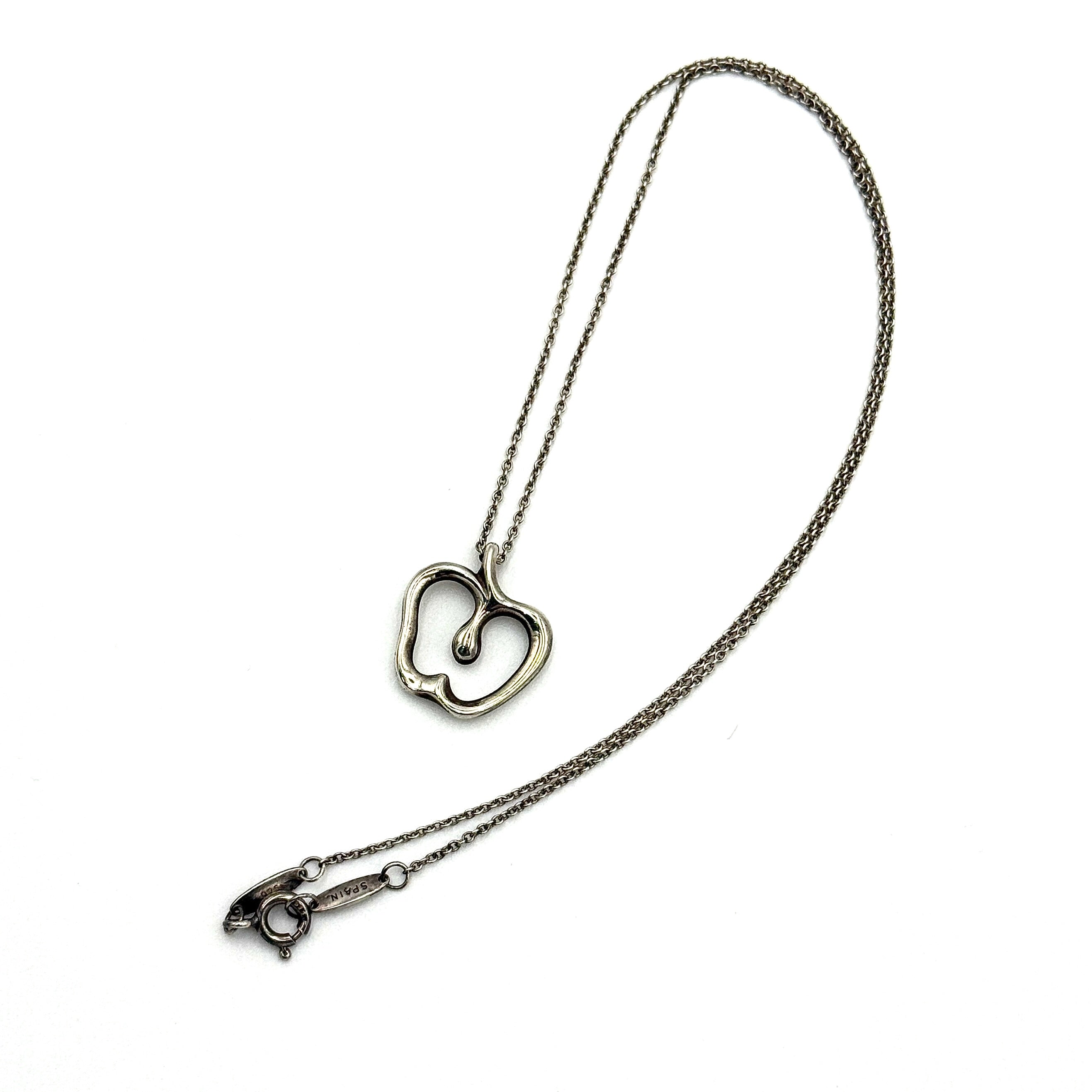 Tiffany & Co. Elsa Peretti Apple Necklace Silver